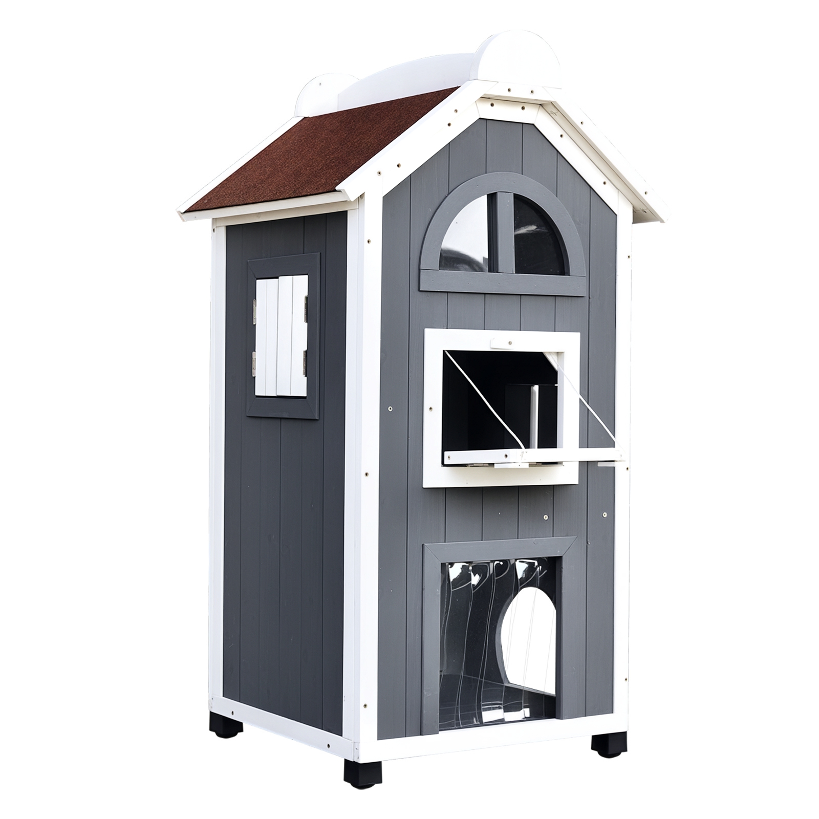 PawHut Katzenhaus für Katzenbett oder Katzentoilette  Vielseitiger Katzensc günstig online kaufen