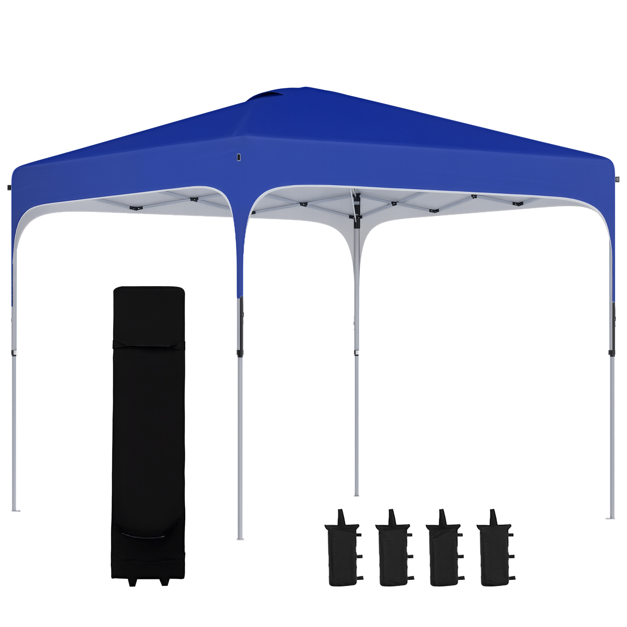 Yaheetech Gazebo Pieghevole Impermeabile 3x3 M, Tendone da Sole
