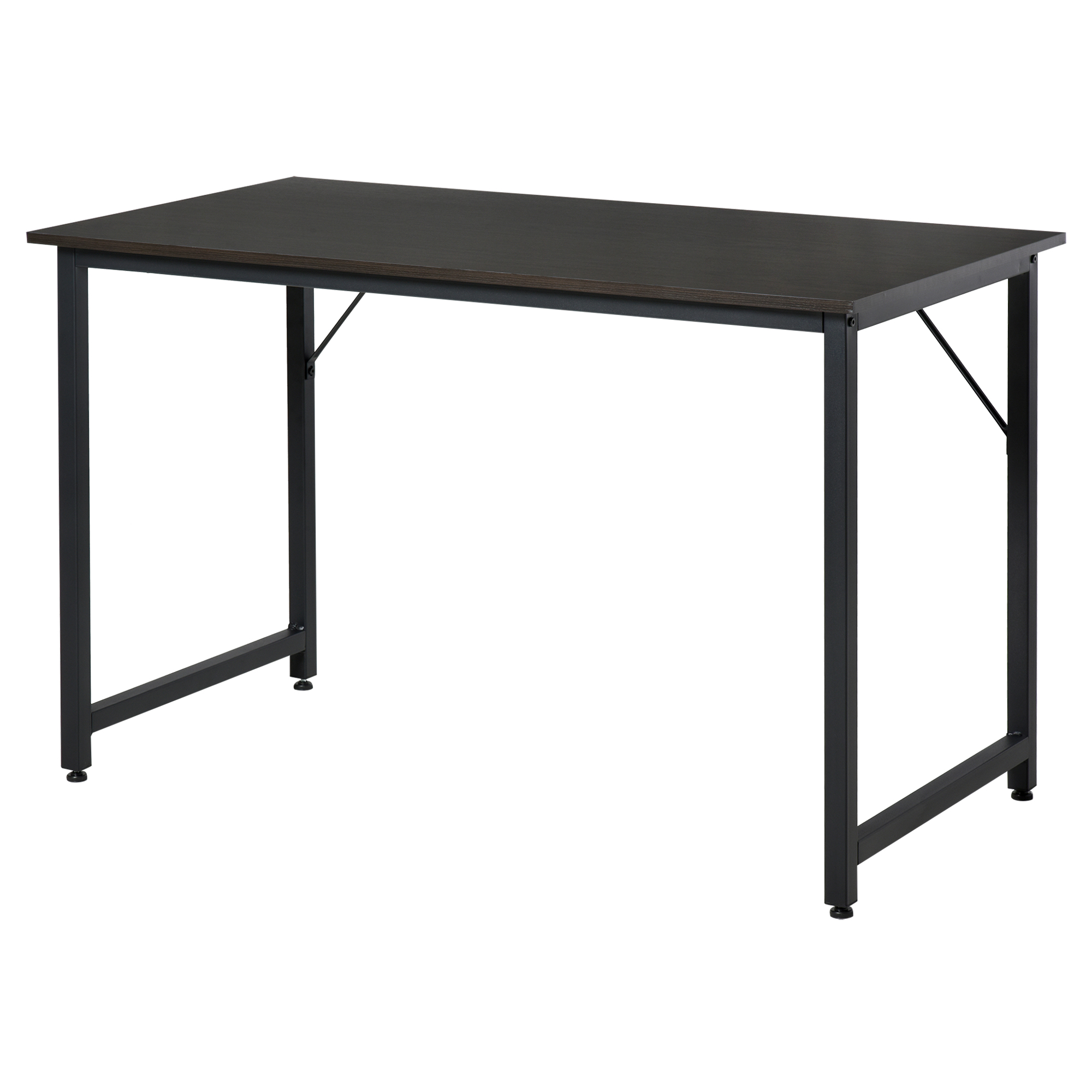 HOMCOM Mesa de Ordenador Mesa para Hogar Oficina Estudio con Pies Ajustables 120x60x73cm Negro | Aosom España