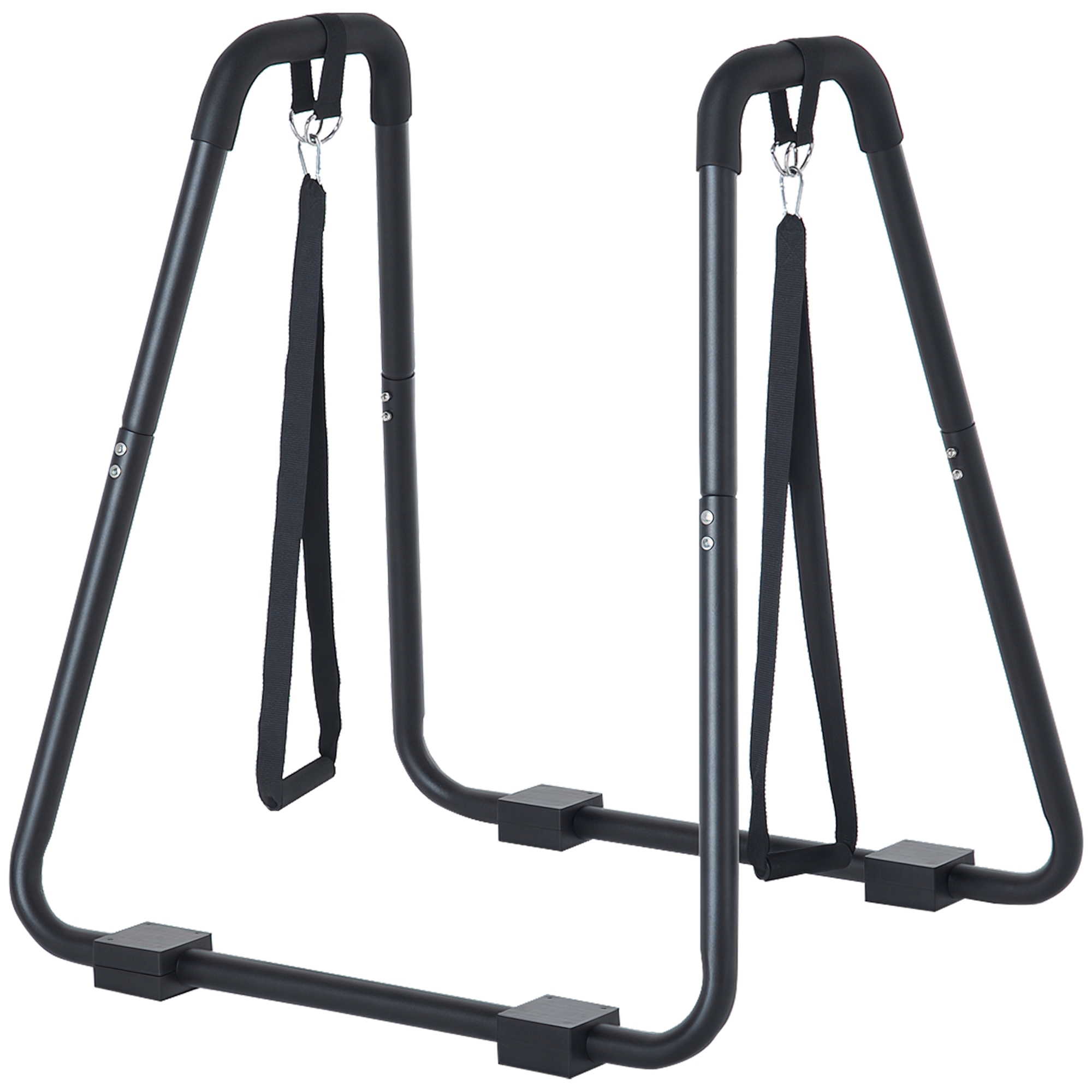 Homcom Dipstation Stabiler Dip Ständer Mit Schlingentrainer Robustes Stahlgestell Schwarz 90x81x92, 5cm Für Effektives Krafttraining Aosom.de
