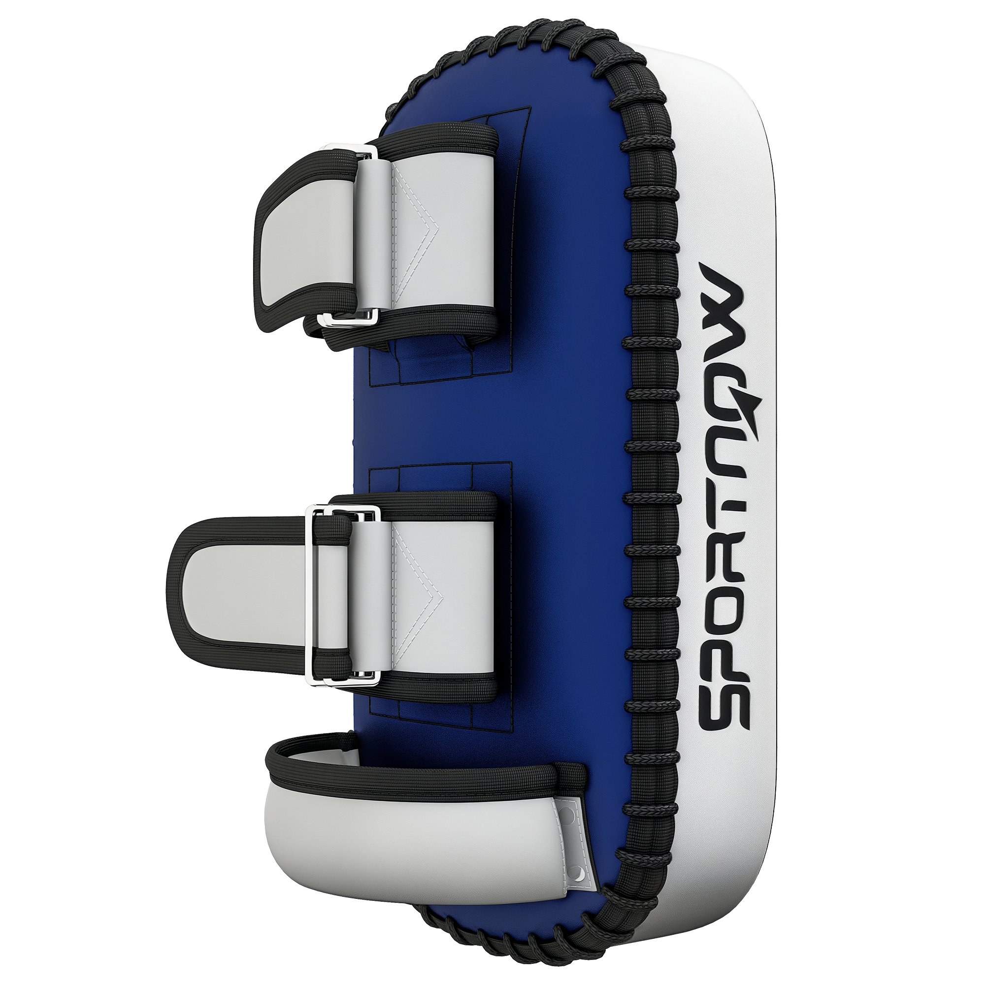 SPORTNOW Colpitore Boxe e Muay Thai Imbottito per Braccio, in PU e EPE, 38x20x18 cm, Blu Aosom