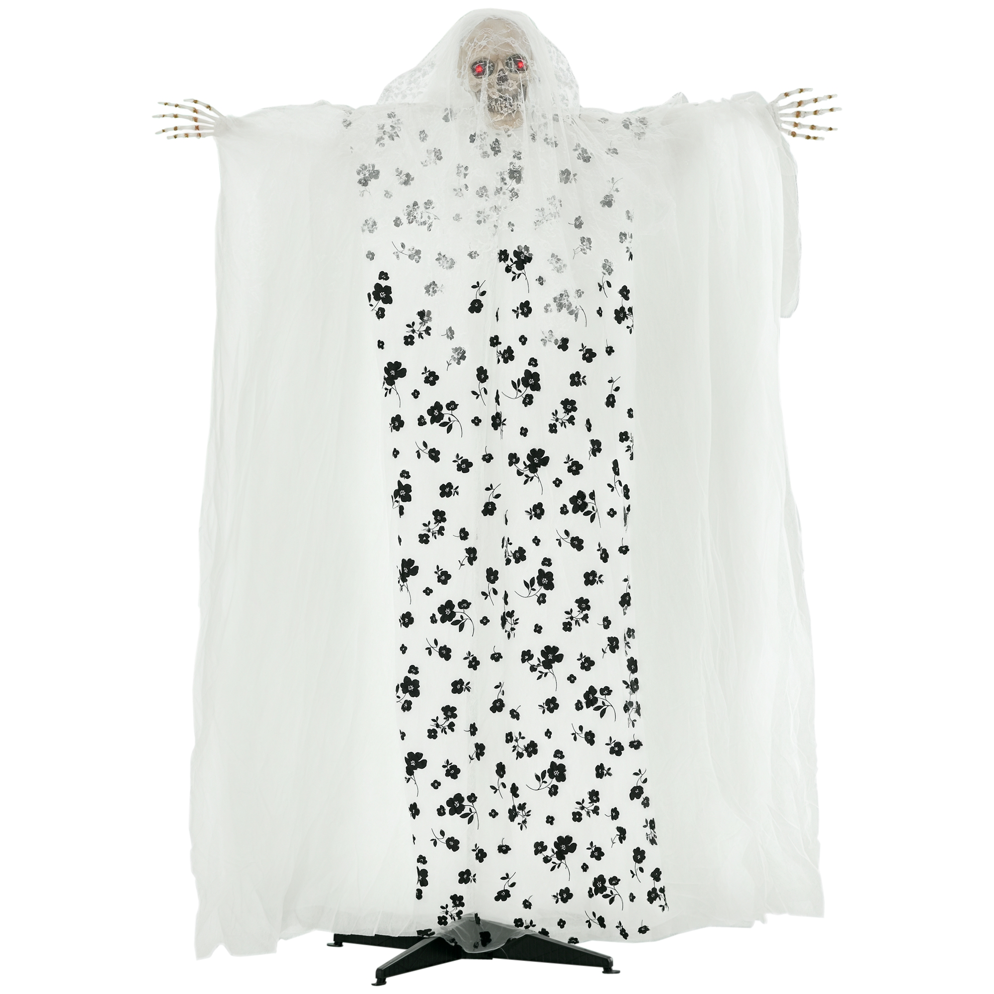 Outsunny Halloween Dekoration Geisterbraut hängend 175cm mit Skelett Schäde günstig online kaufen