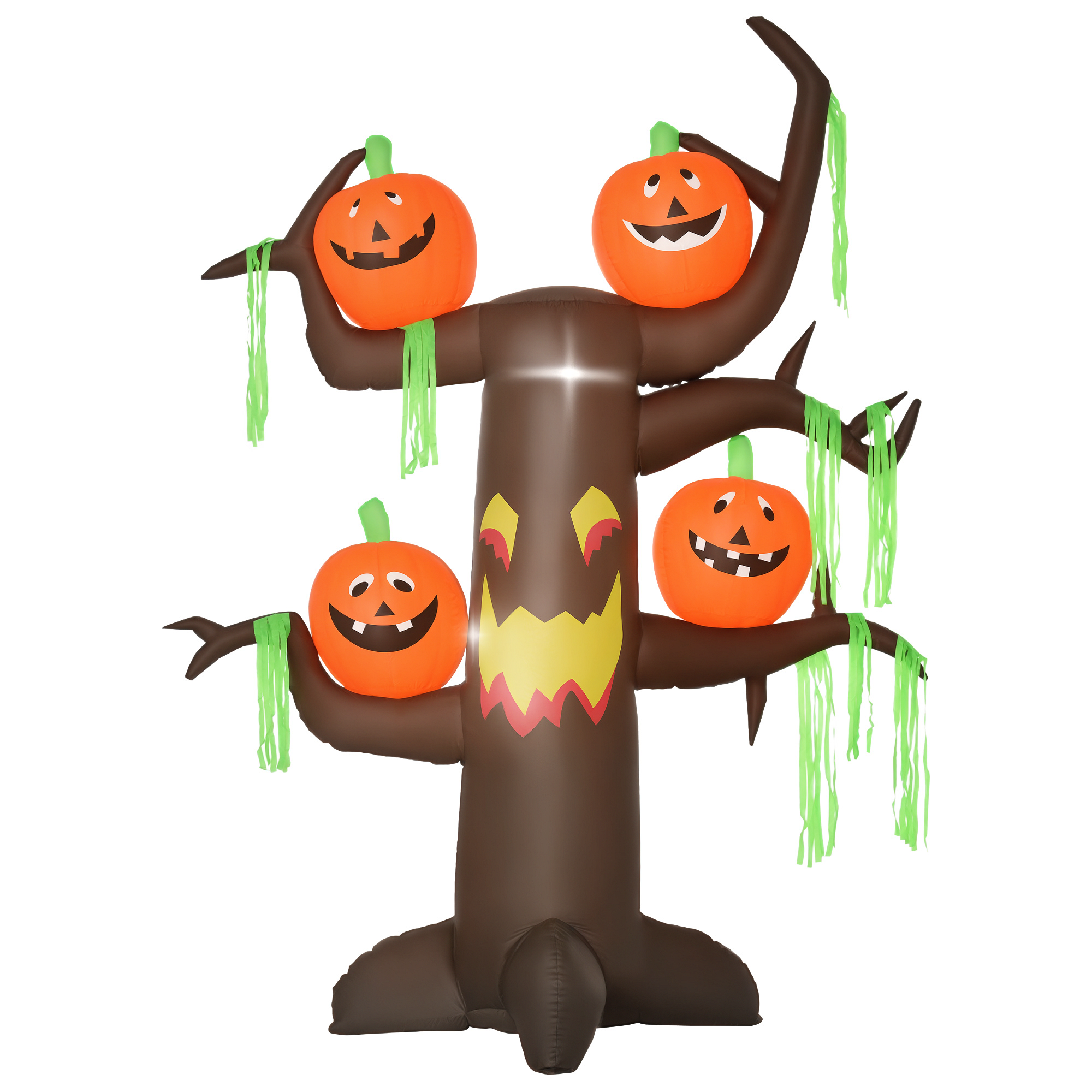 HOMCOM Aufblasbarer Spukbaum Kürbis Halloween Deko Figur Luftfigur mit LED günstig online kaufen