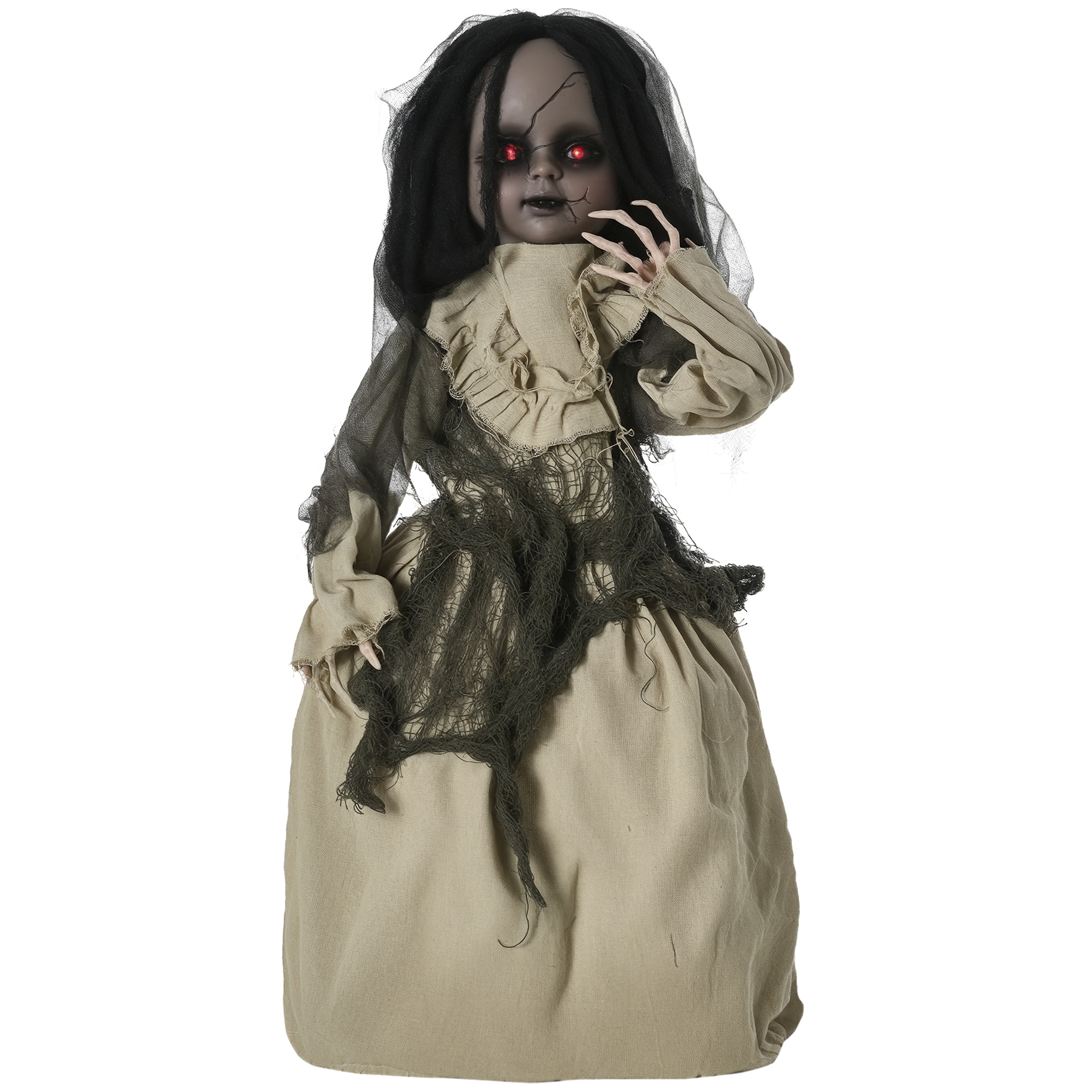 Outsunny Halloween Dekoration 83cm bewegliche Geisterpuppe mit Spezialeffek günstig online kaufen