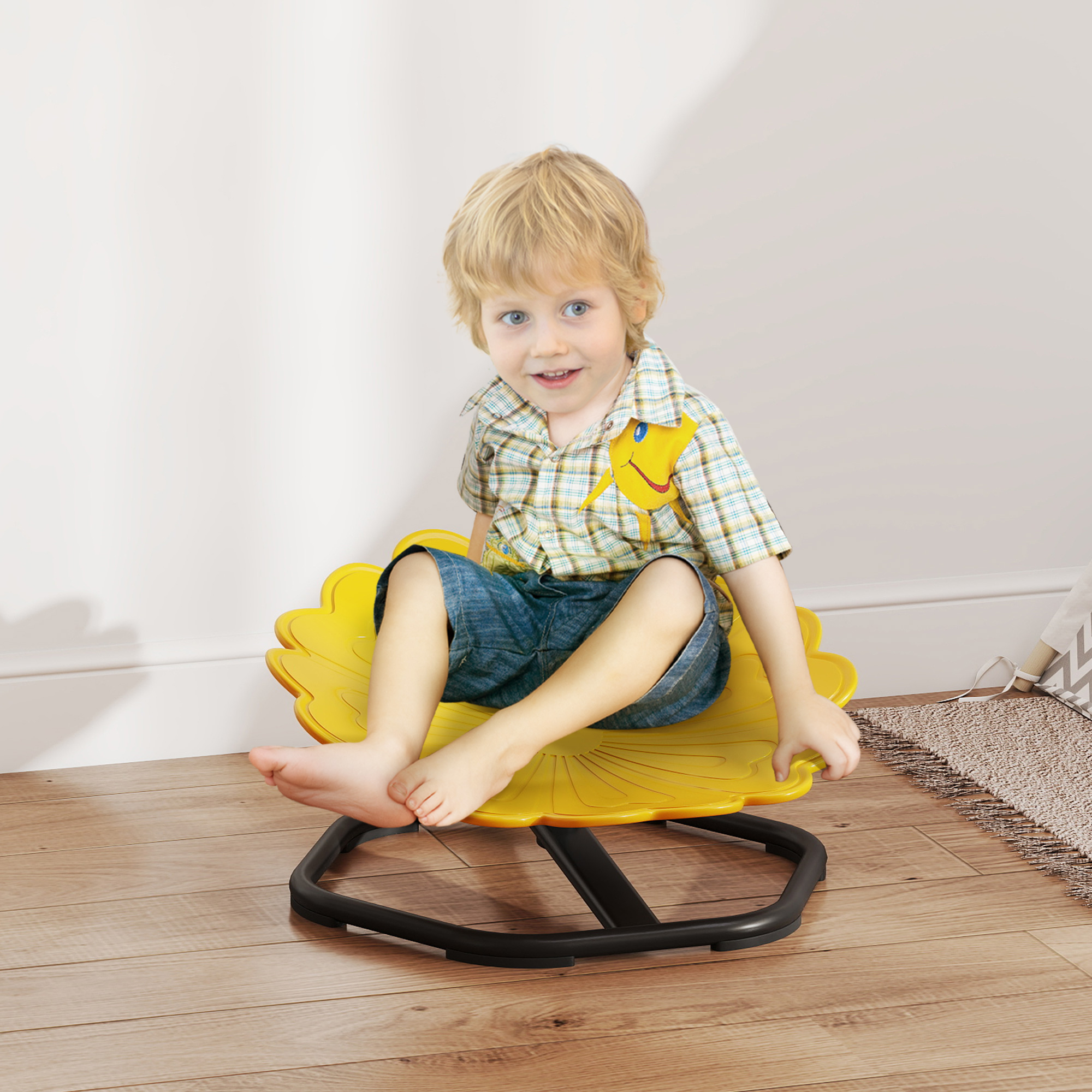 AIYAPLAY Sensorischer Drehstuhl für Kinder, 360° drehbarer Blumensitz zur F günstig online kaufen