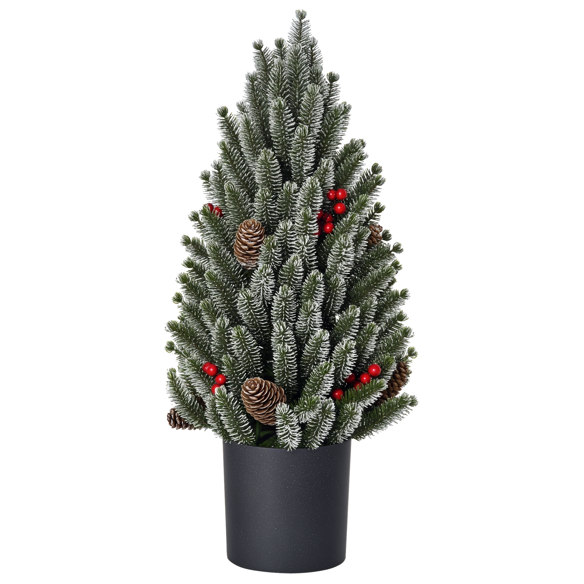 HOMCOM Künstlicher Weihnachtsbaum Tisch-Christbaum 170 Äste schneebedecktes günstig online kaufen