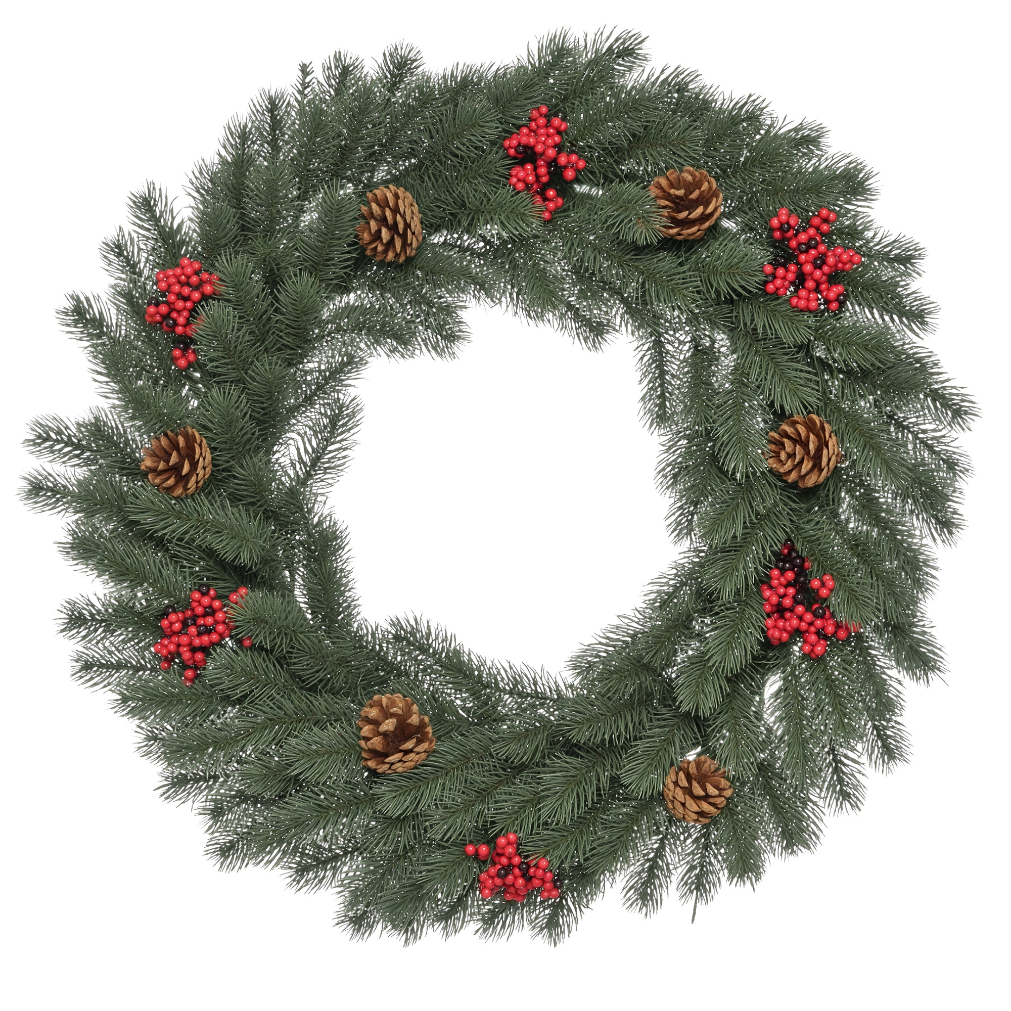HOMCOM Tannenkranz Weihnachtskranz Türkranz mit Aufhängeöse Ø60 cm, grüner günstig online kaufen
