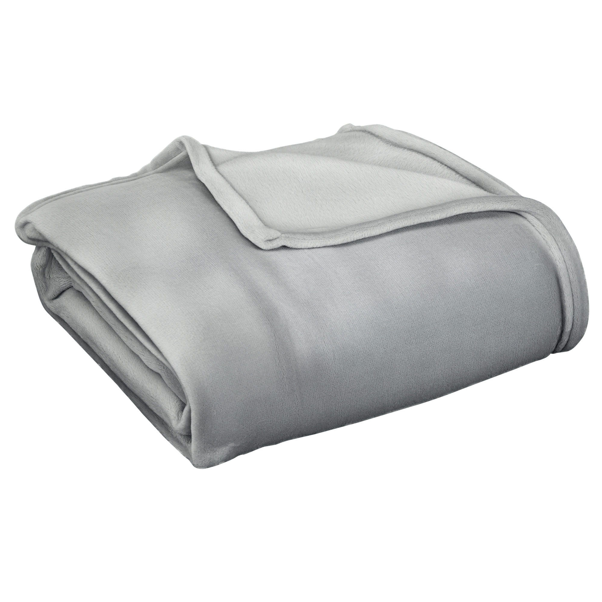 HOMCOM Pătură Flanel 330 GSM Reversibilă Interior/Exterior 203x152x0.5 cm, Gri Deschis | Aosom Romania