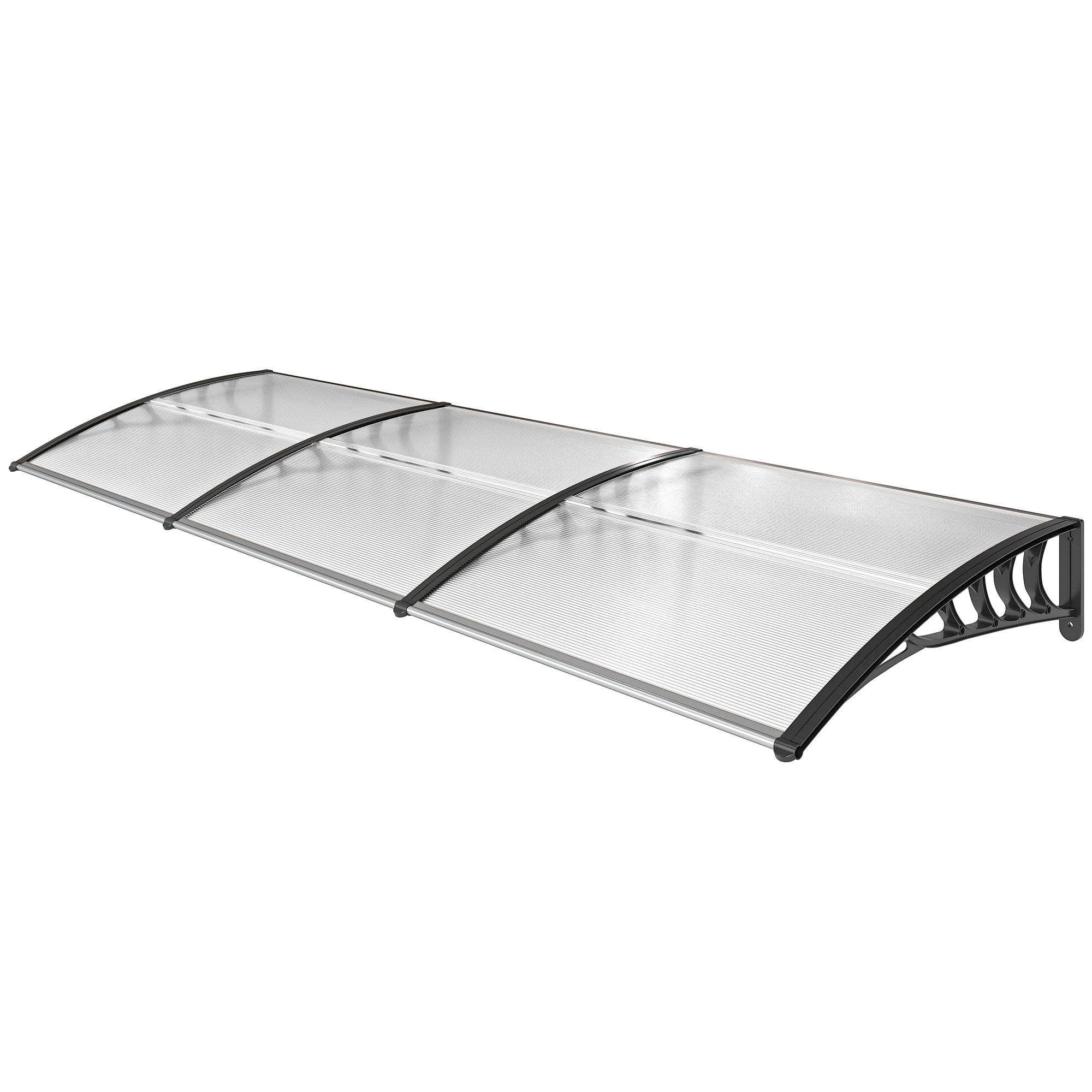 Outsunny Vordach für Haustür Überdachung 90 x 295 cm, Pultbogenvordach mit günstig online kaufen