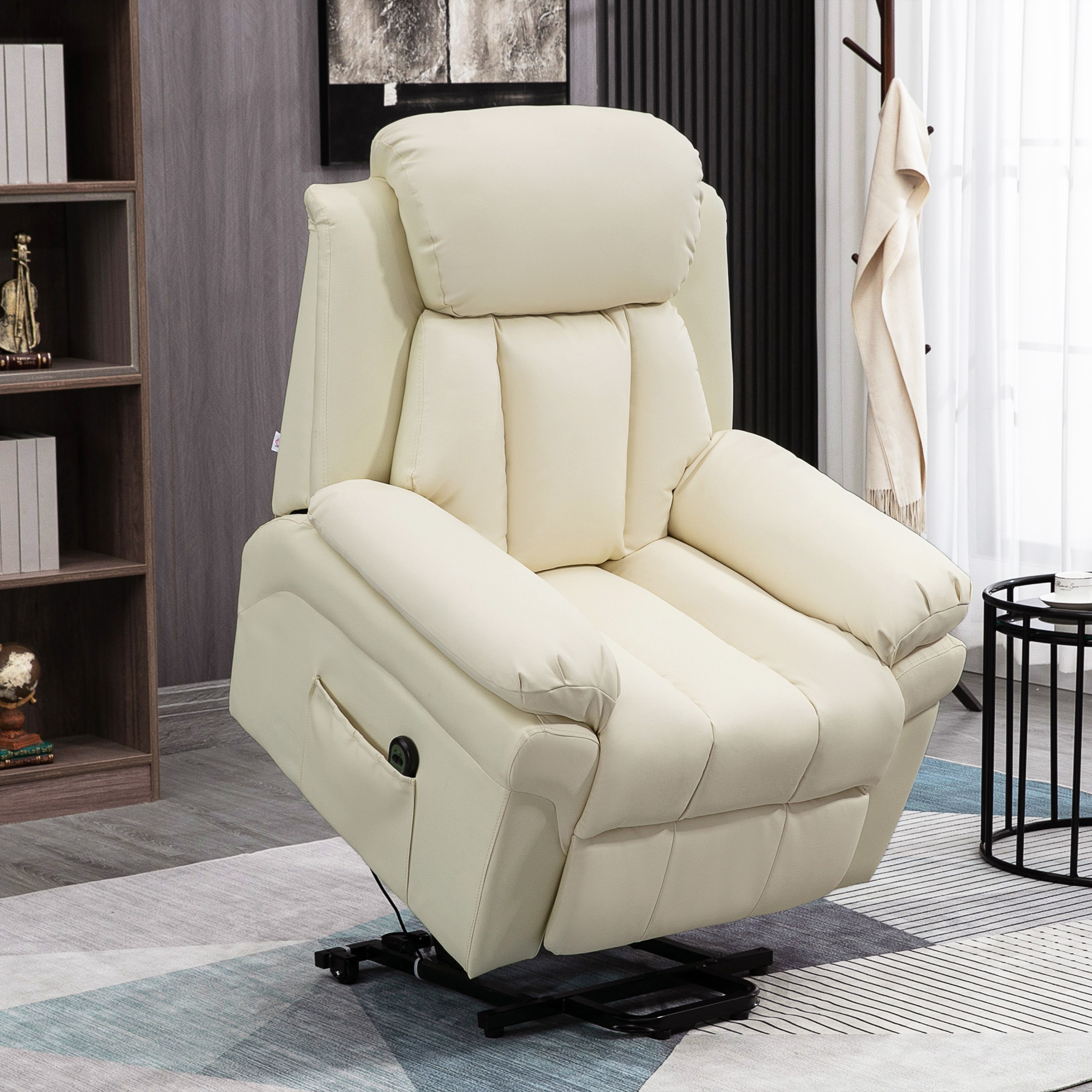 HOMCOM Sessel mit Aufstehhilfe, Elektrischer Relaxsessel, Neigebarer TV-Ses günstig online kaufen