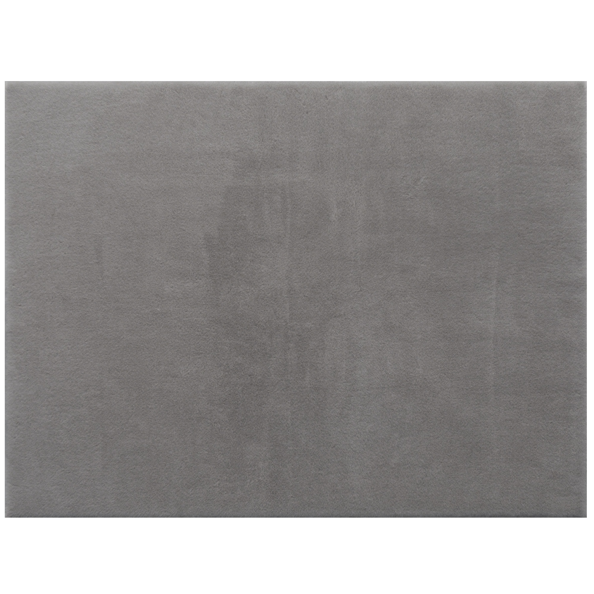 HOMCOM Alfombra Salón 160x230 cm Lavable en Lavadora Pelo Largo Estilo Moderno Tapete para Sala de Estar Dormitorio Gris Claro