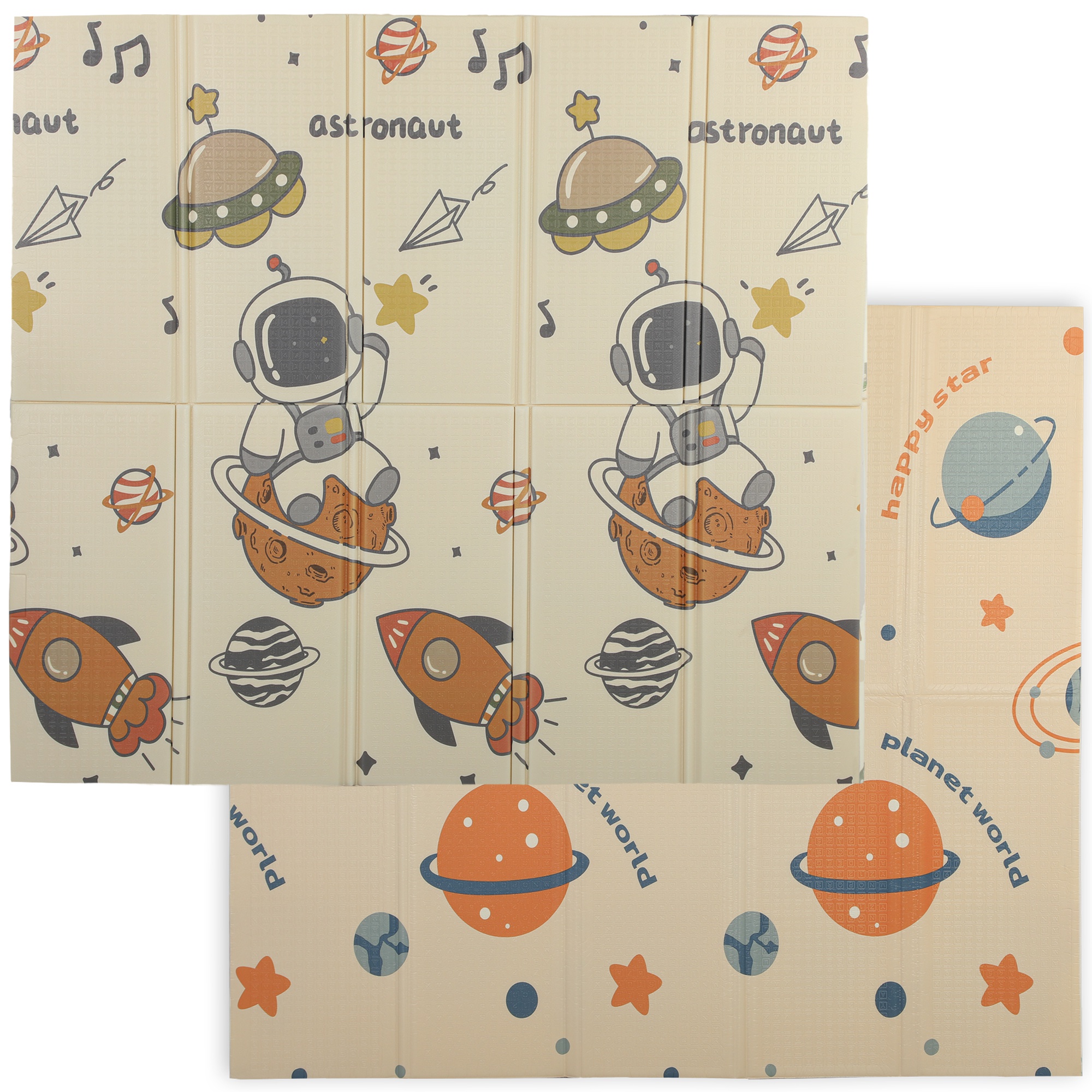 AIYAPLAY Krabbelteppich für Kinder 0-6 Jahre 3,45㎡ Weltraumthema mit wasse günstig online kaufen