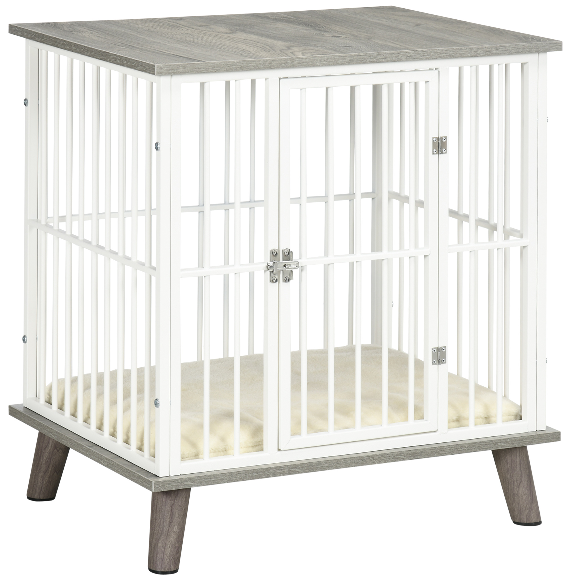 PawHut Outdoor Dog Kennel Puppy Play Pen with Canopy Garden Playpen Fence Crate Enclosure Cage Rotating Bowl 211 x 141 x 151 cm