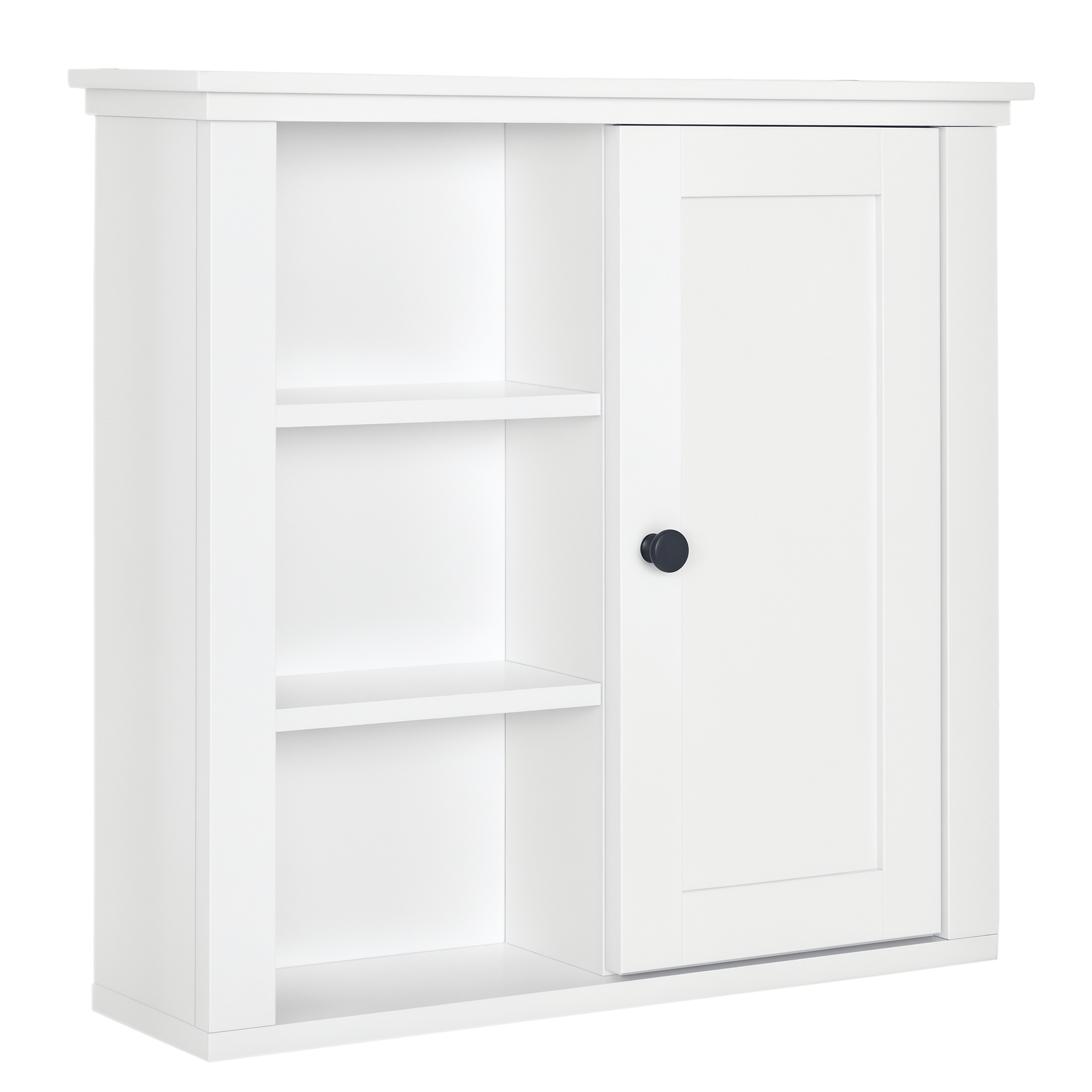 Image of Homcom Mobile bagno mobiletto bagno mobile salvaspazio bagno mobiletto arrossoo bagno pensile da bagno armadietto sospeso legno bianco cod005