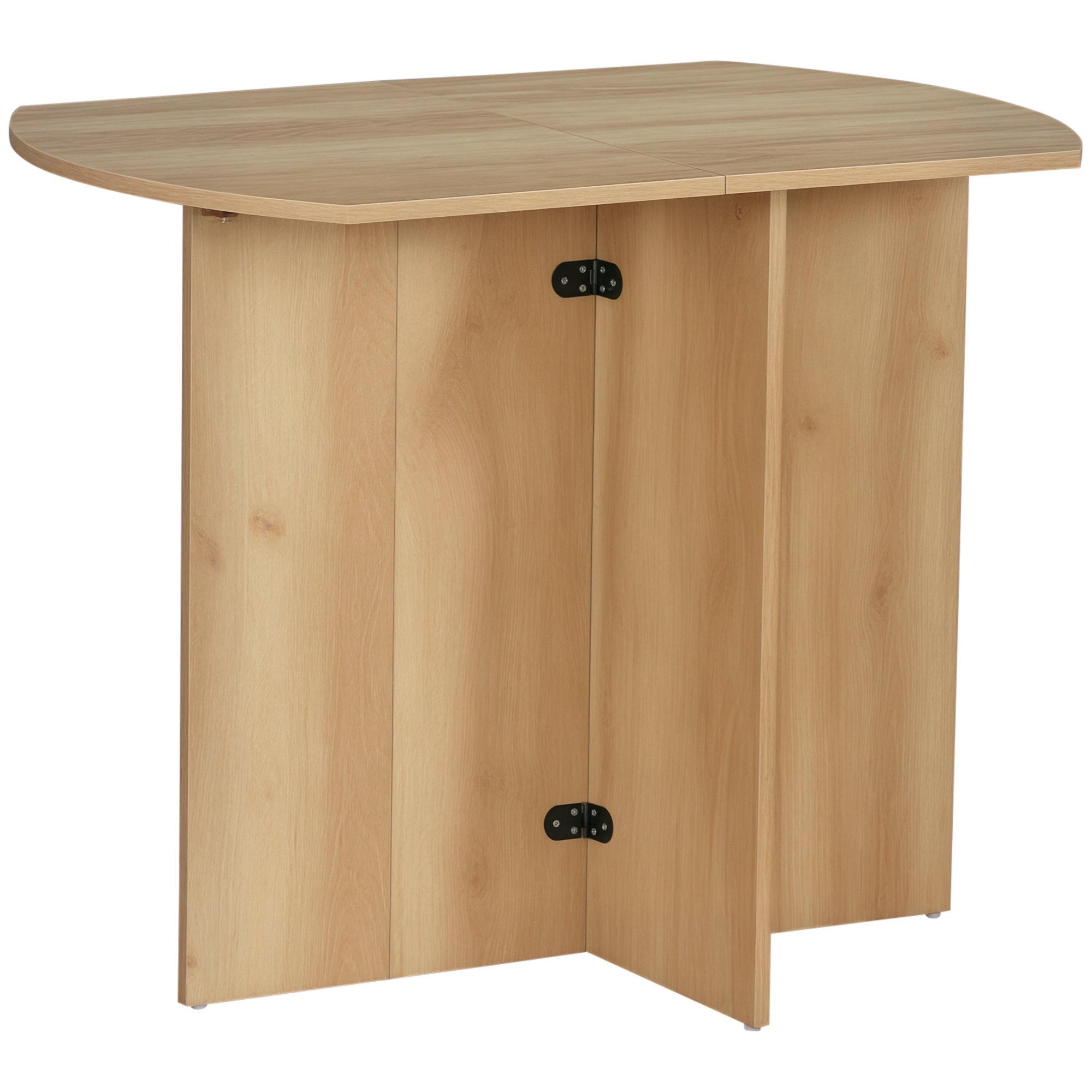 HOMCOM Esstisch Klapptisch Beistelltisch Esszimmertisch Küchentisch Sideboard für Küche Wohnzimmer Funktionstisch Klappbar Modernes Design Spanplatte Eiche 90 x 60 x 74 cm Aosom