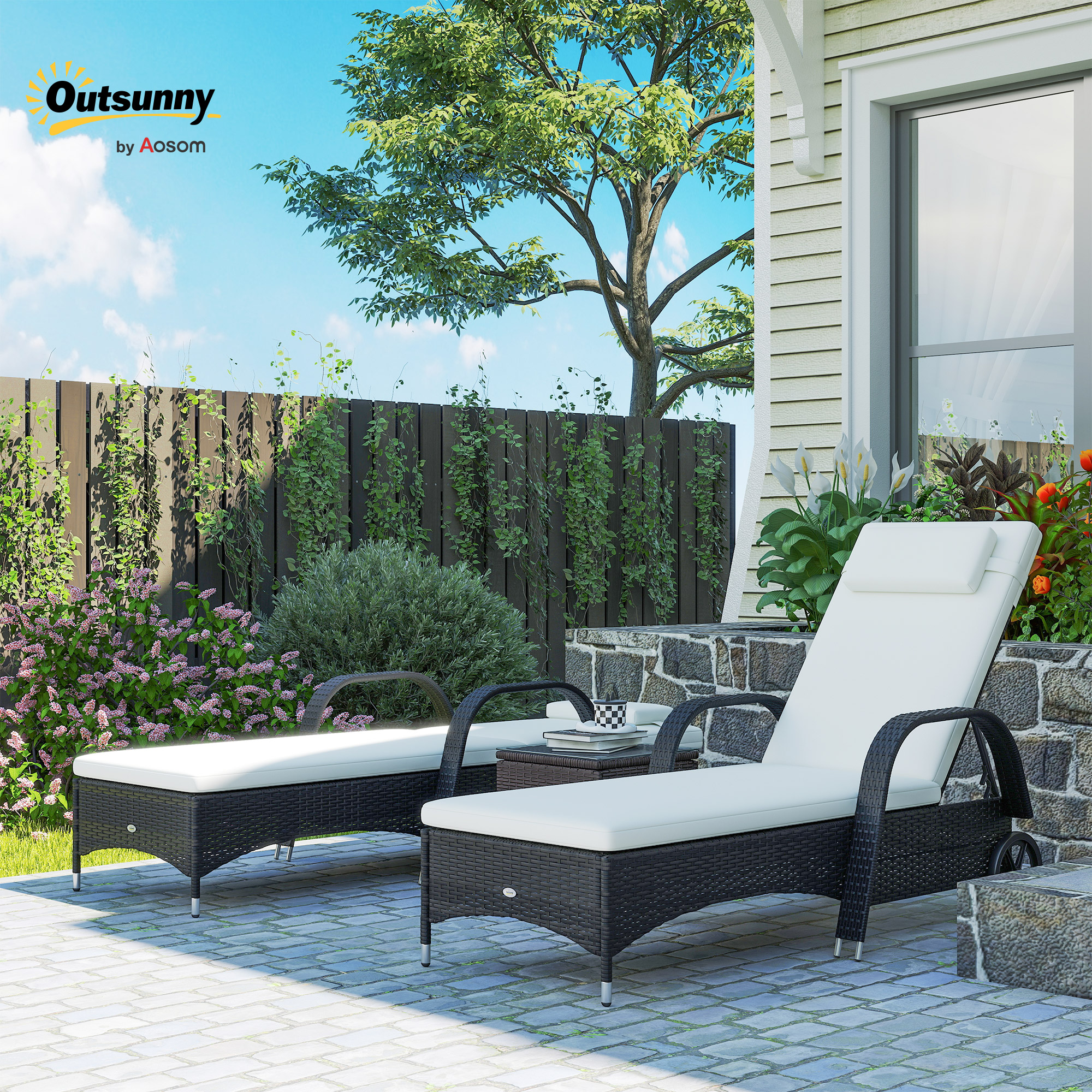 SunLoungers、PatioChairsリクライニング