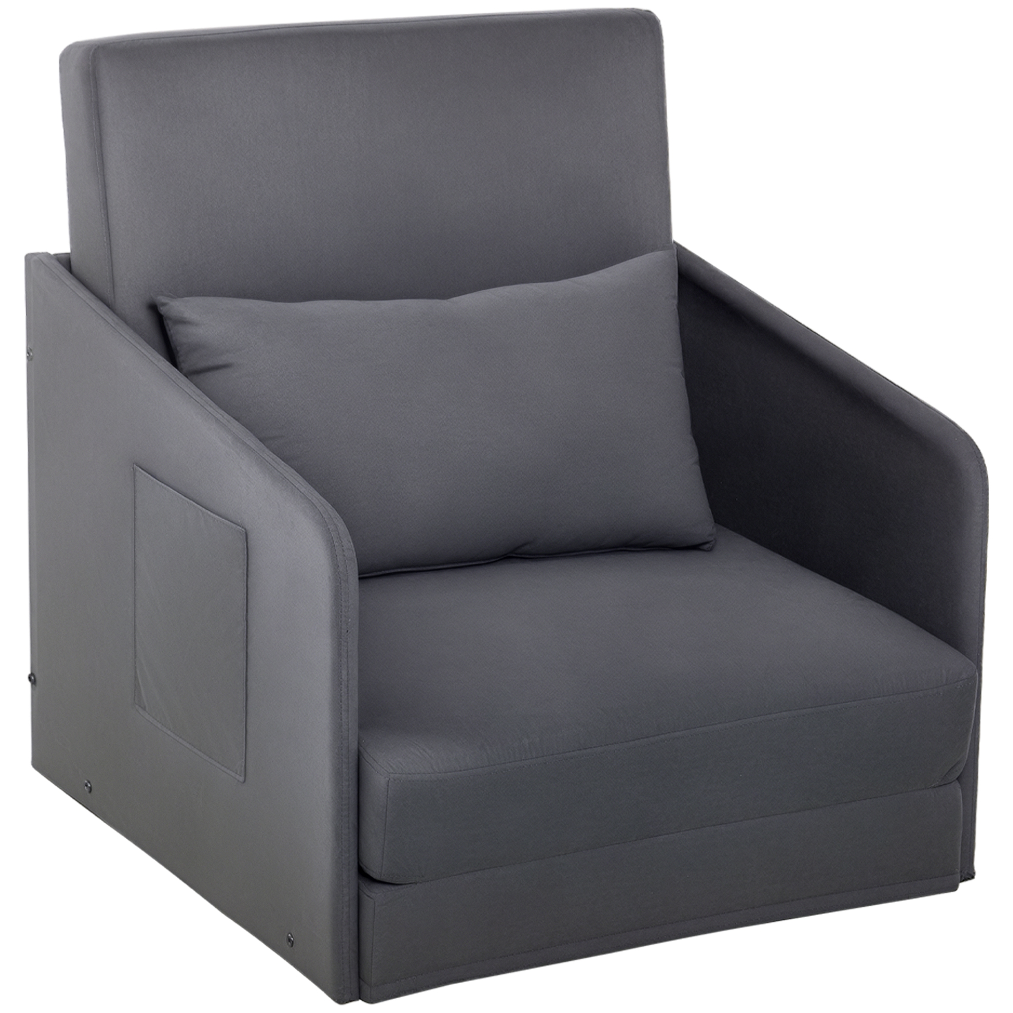 HOMCOM Schlafsofa 70x76x77cm Einzelsofa mit waschbarem Bezug und 2 Seitenta günstig online kaufen