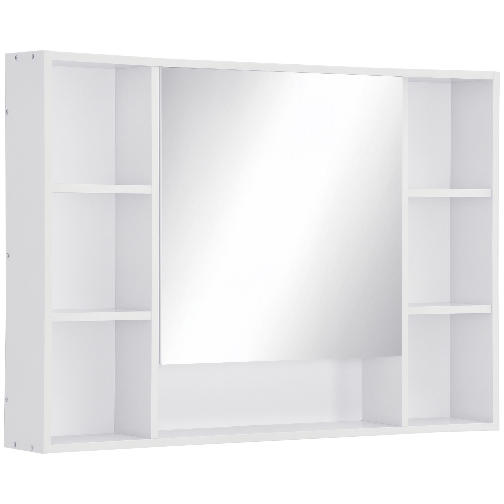 kleankin Badezimmer Spiegelschrank Wandschrank Badezimmerspiegel Badmöbel M günstig online kaufen