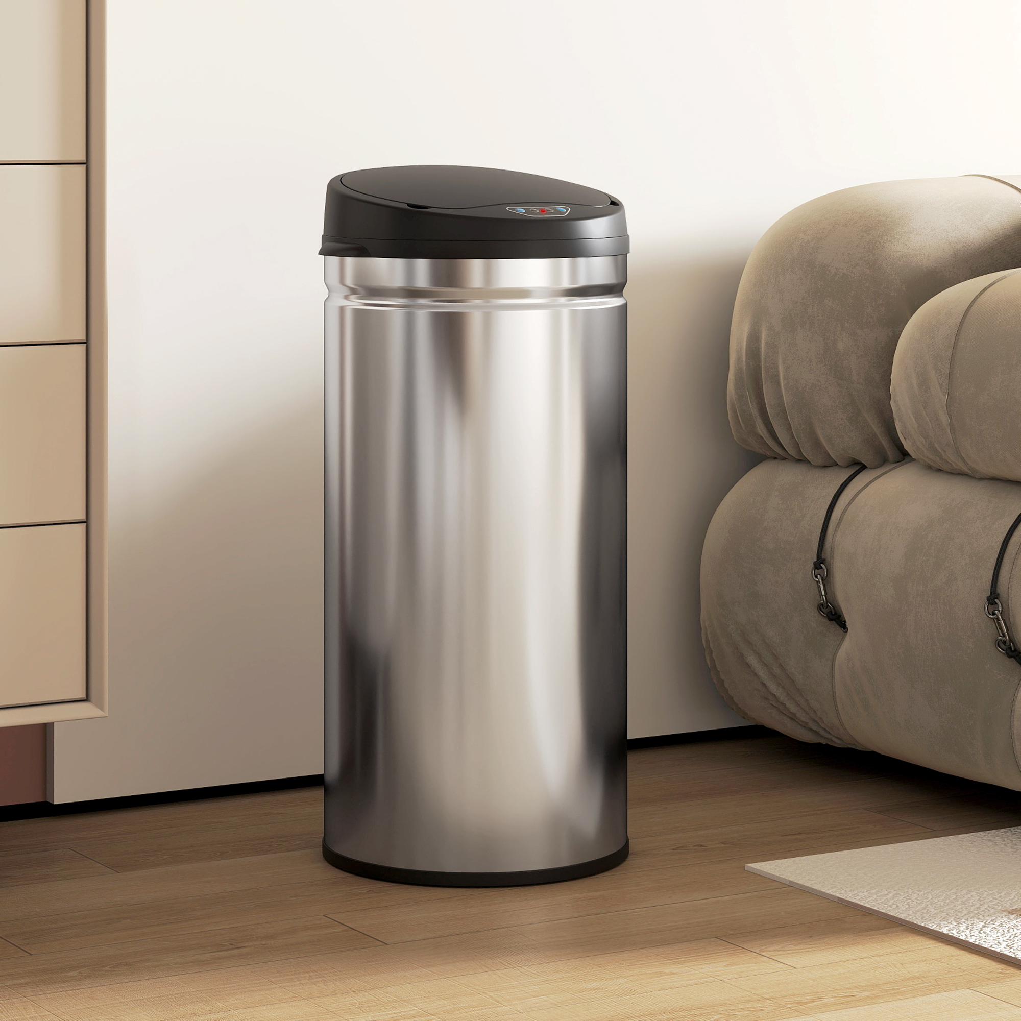 HOMCOM Mülleimer mit Sensor 42L Edelstahl Automatischer Leiser Mülleimer mi günstig online kaufen