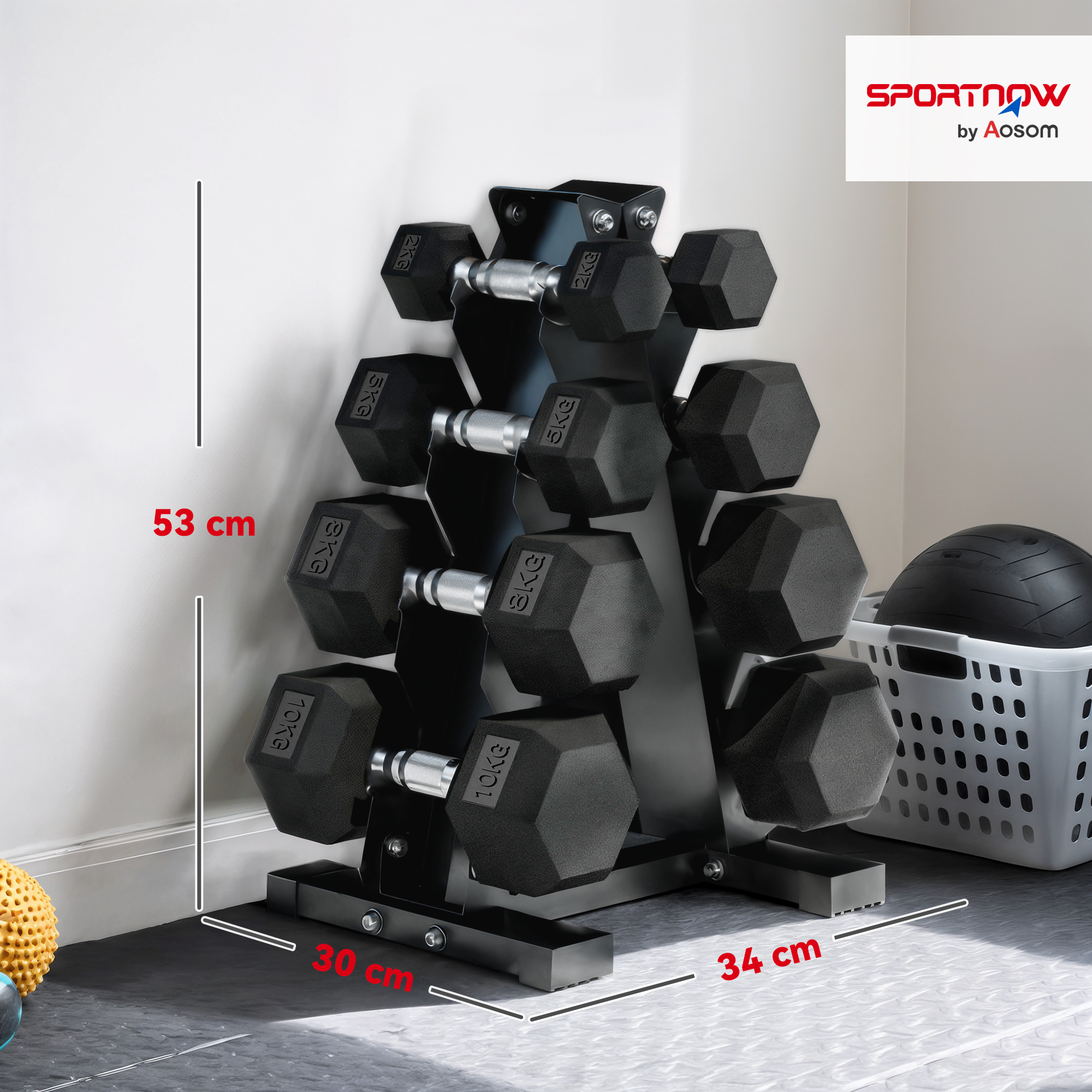 G-RAP HAMI ＆ CHERELLE FORTIERセット SPORTNOW Set Gantere Hexagonale cu Suport pentru Economisirea