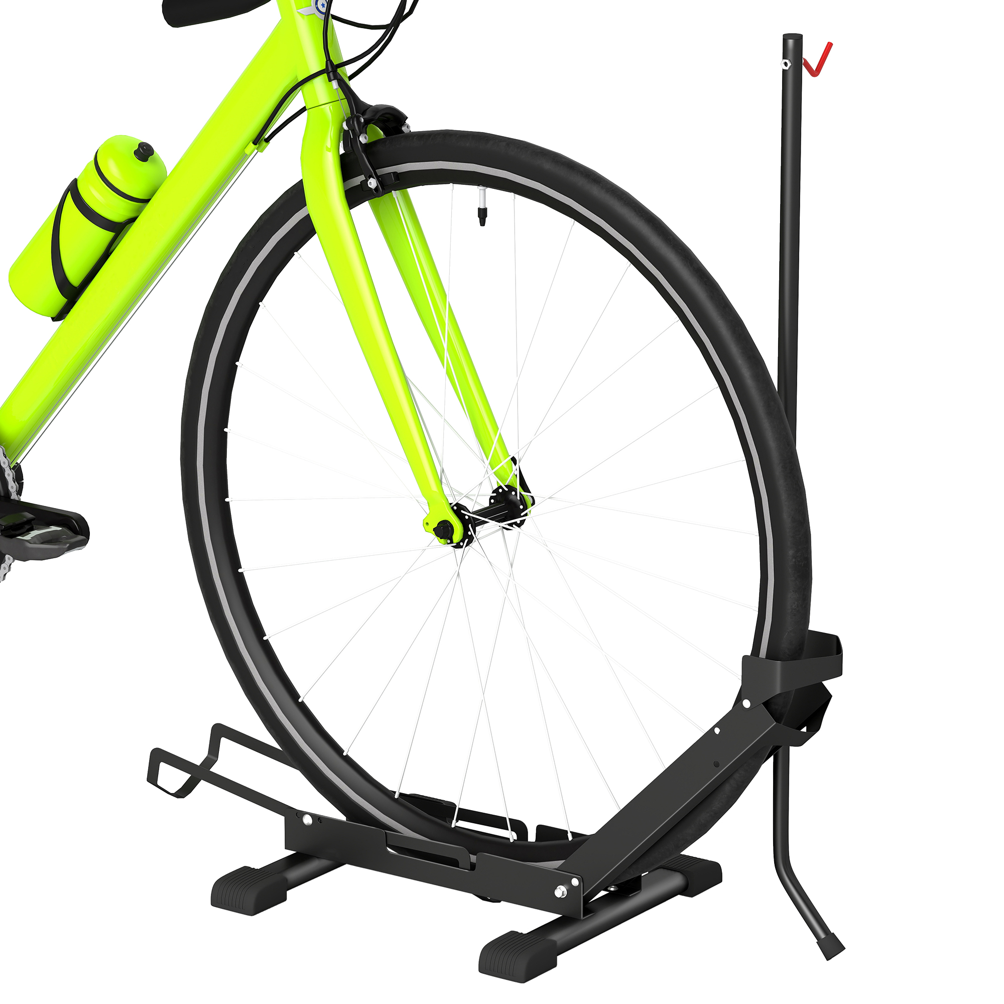 SPORTNOW Suport pentru Biciclete Reglabil din Oțel și Plastic, Negru | Aosom Romania