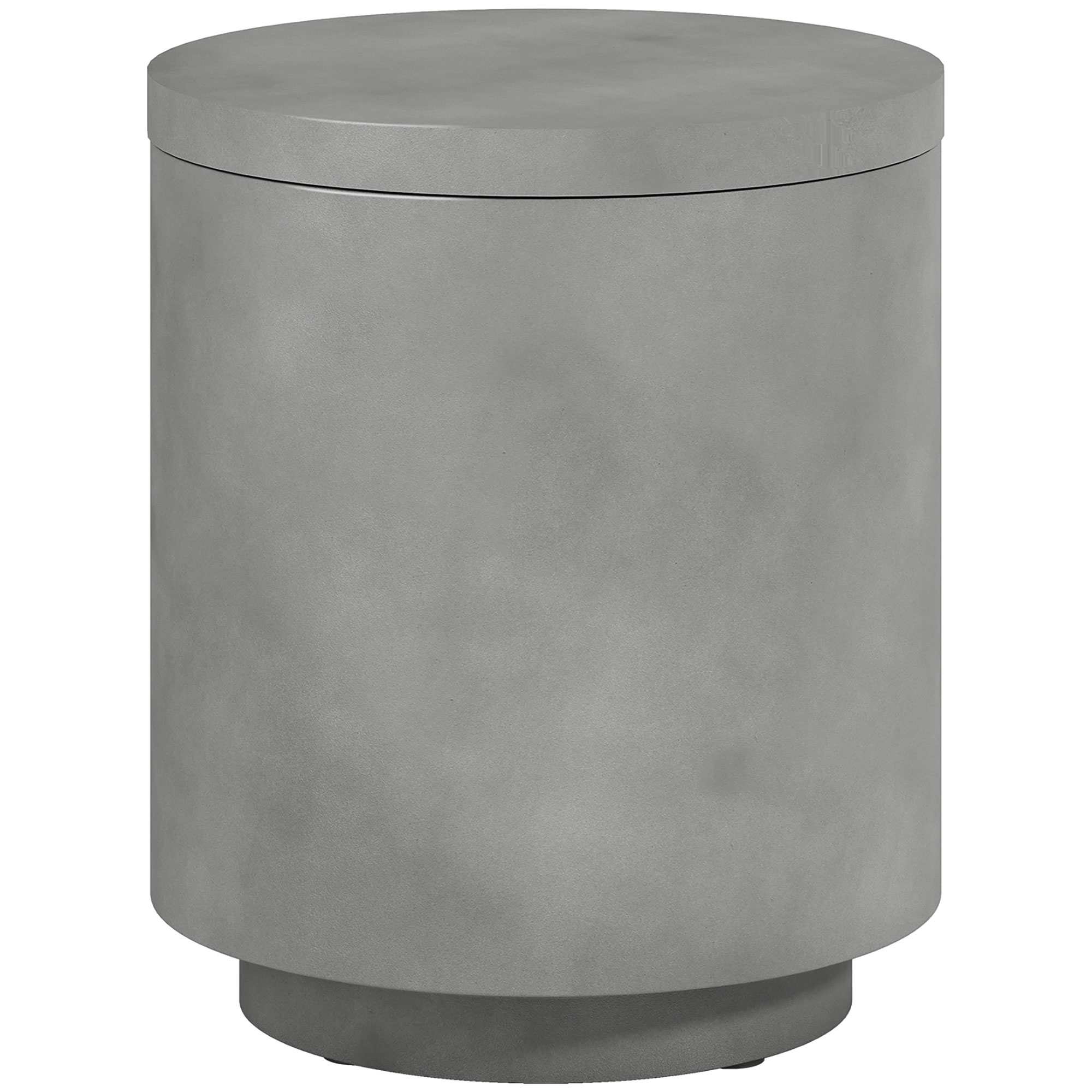 HOMCOM Mesa de Exterior, Mesa Auxiliar con Enfriador, Cubo de Hielo, Gris Claro