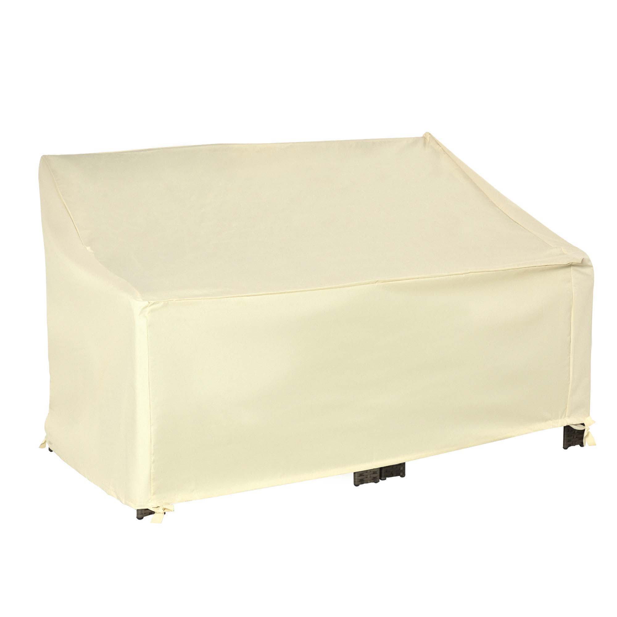Outsunny Husă de protecție pentru mobilier de grădină cearceaf impermeabil 140L x 84l x 56/94H cm Oxford de înaltă densitate 600D Bej | Aosom Romania