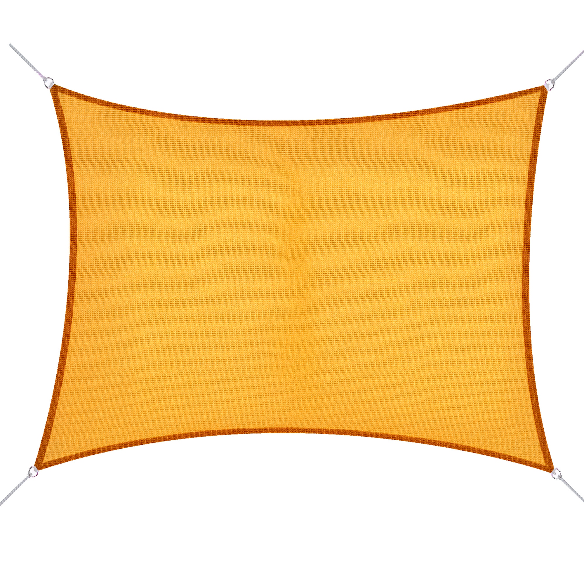 Outsunny Voal de umbrire Panza Solara rectangulara 6L x 4l m HDPE Galben | Aosom Romania