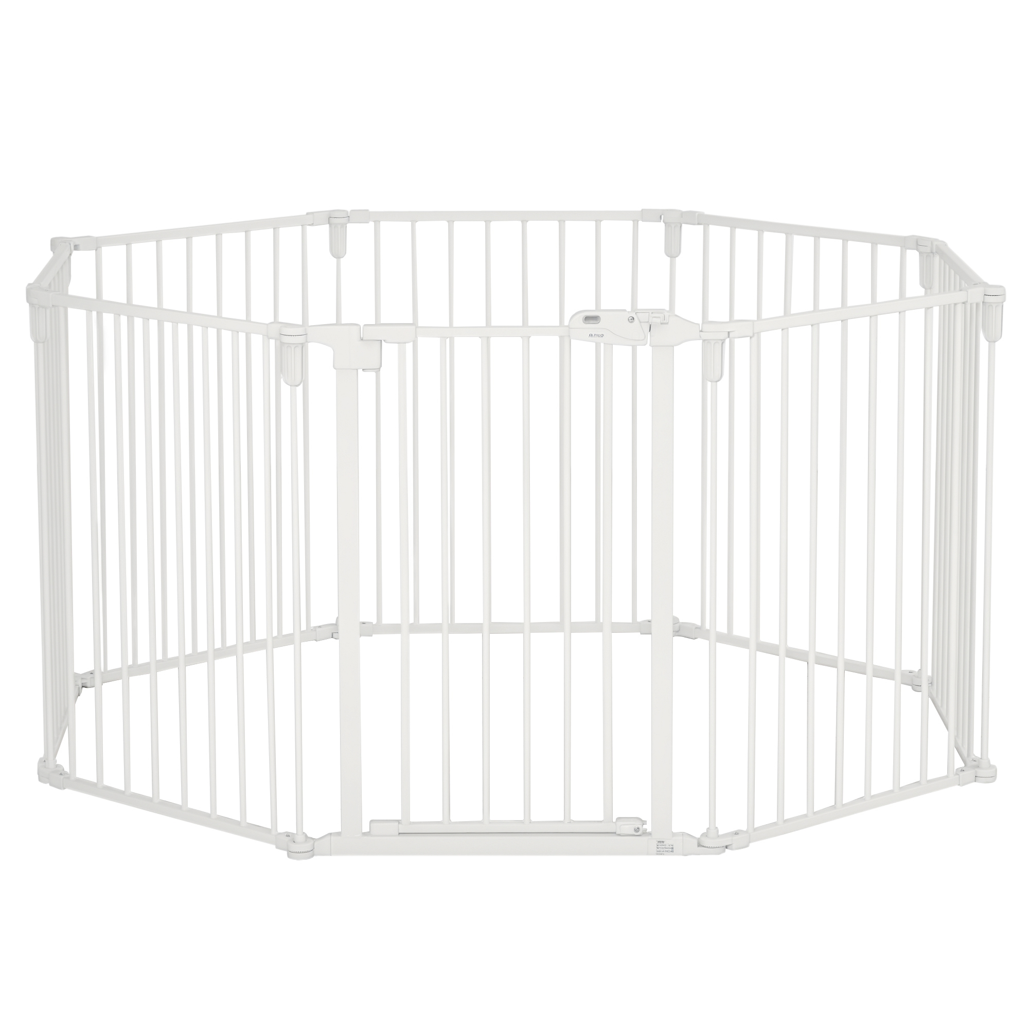 PawHut Welpenauslauf Freigehege pentru câini Grilaj de protecție cu ușă Grilaj de protecție pentru șeminee flexibil pliabil 8 panouri fiecare de 60 x 76 cm Alb | Aosom Romania