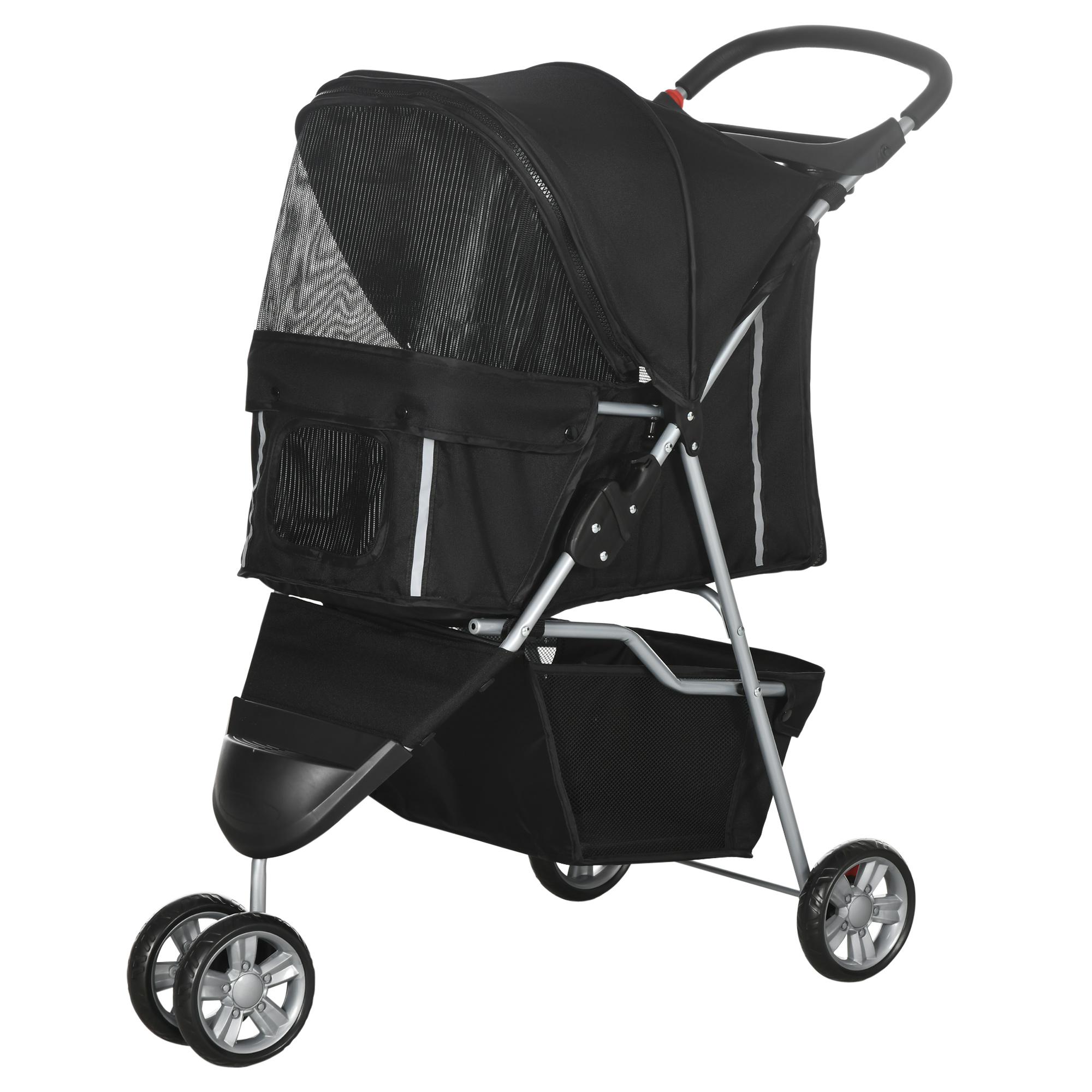 PawHut Hundewagen Hundebuggy klappbar für Hunde & Katzen Katzenbuggy mit Ki günstig online kaufen