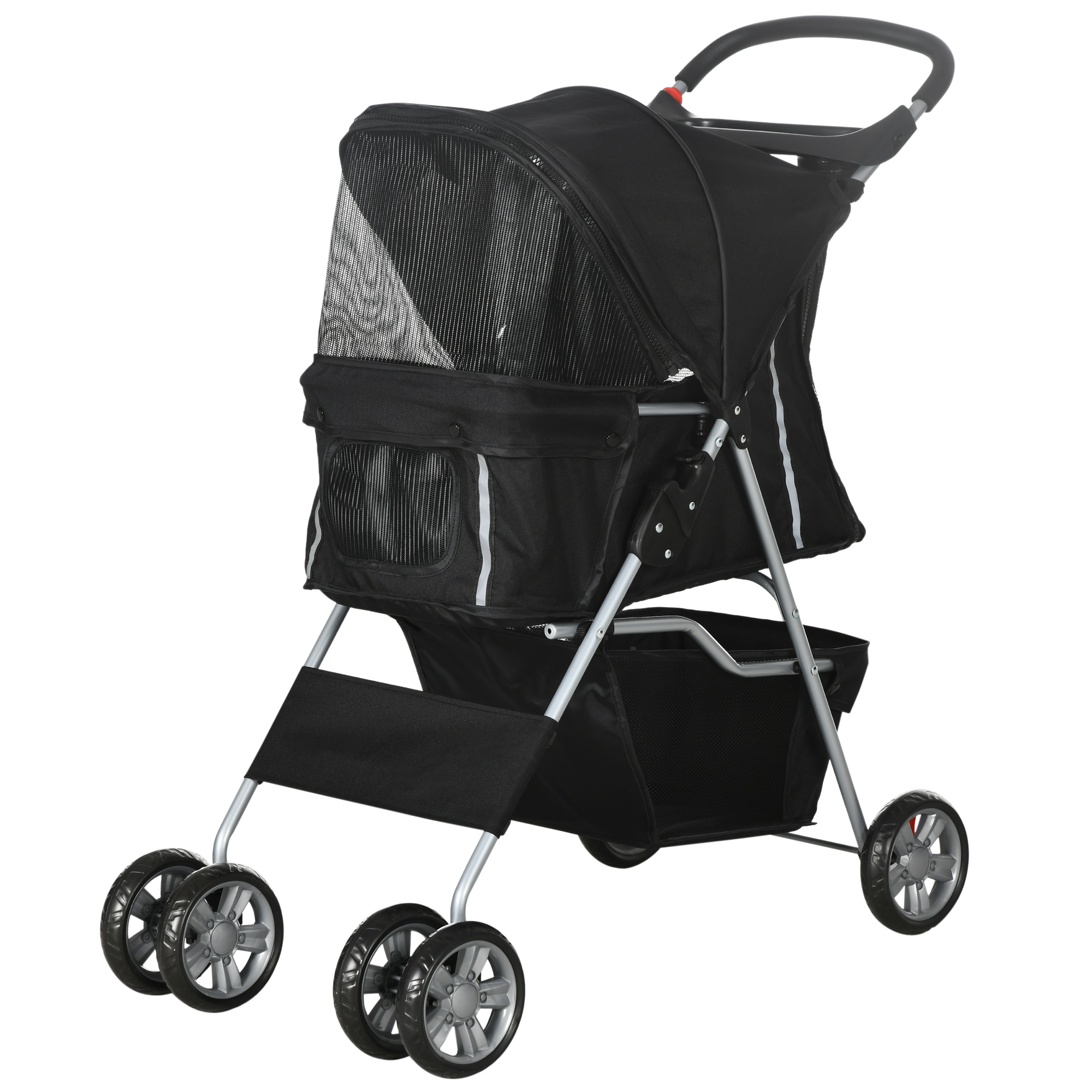 PawHut Hundewagen, klappbar Hundebuggy für kleine Hunde und Miniaturhunde, günstig online kaufen