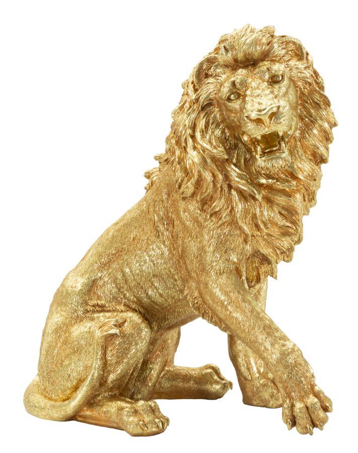 Mauro Ferretti Statueta Decorativa Leul Shant 45X29X53 | Aosom Romania