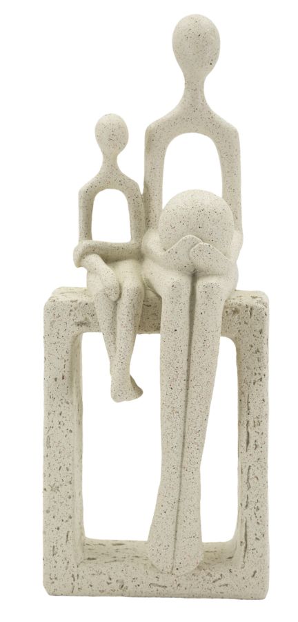 Mauro Ferretti Statuetă Maternitate Cu Pietre, 10 X 7,5 X 26 Cm | Aosom Romania