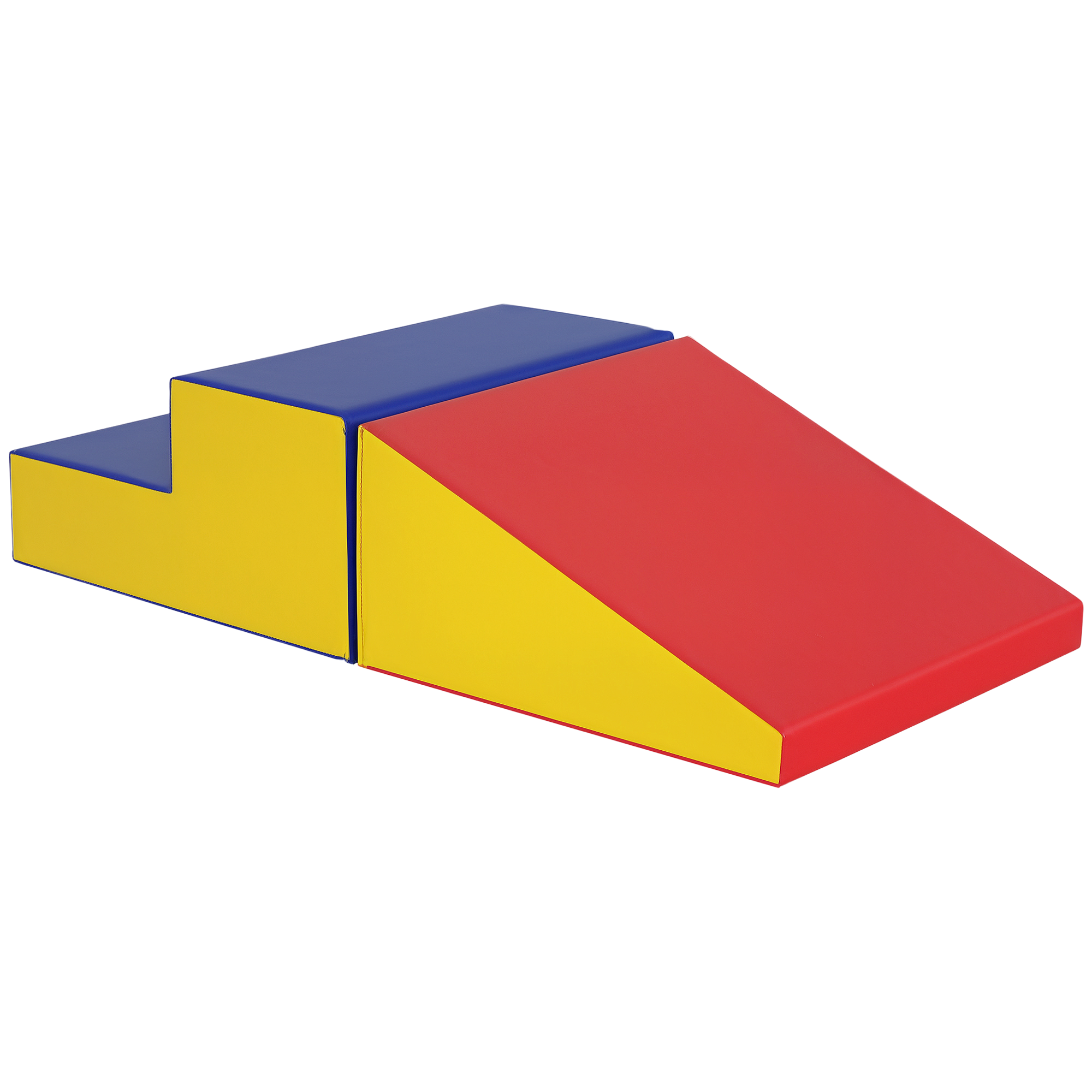 HOMCOM Parcurs motricitate bebeluși jucării de escaladare modular 2 cărămizi gigant din spumă 50 x 50 x 25 cm multicolor | Aosom Romania