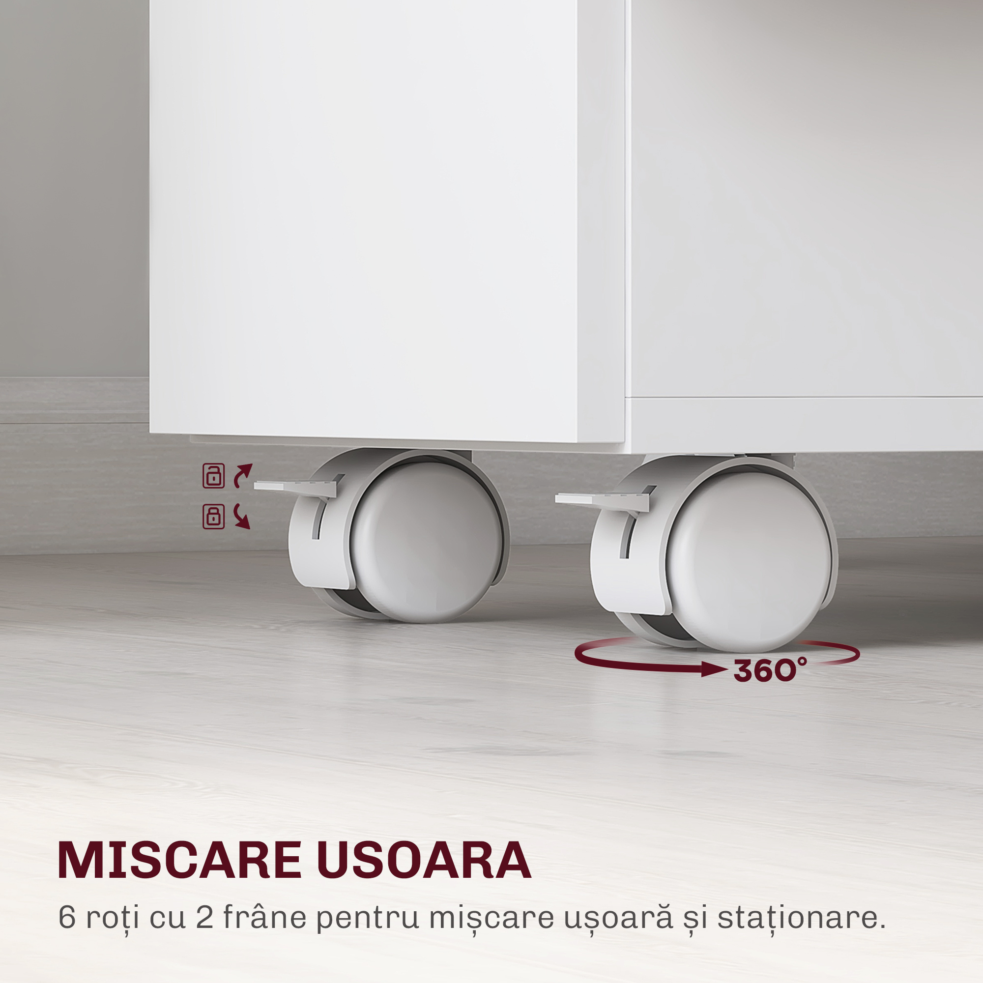  Masa dreptunghiulara extensibila cu 2 sertare si un dulap din lemn, 140x76x74 cm, alb si lemn natural [6]