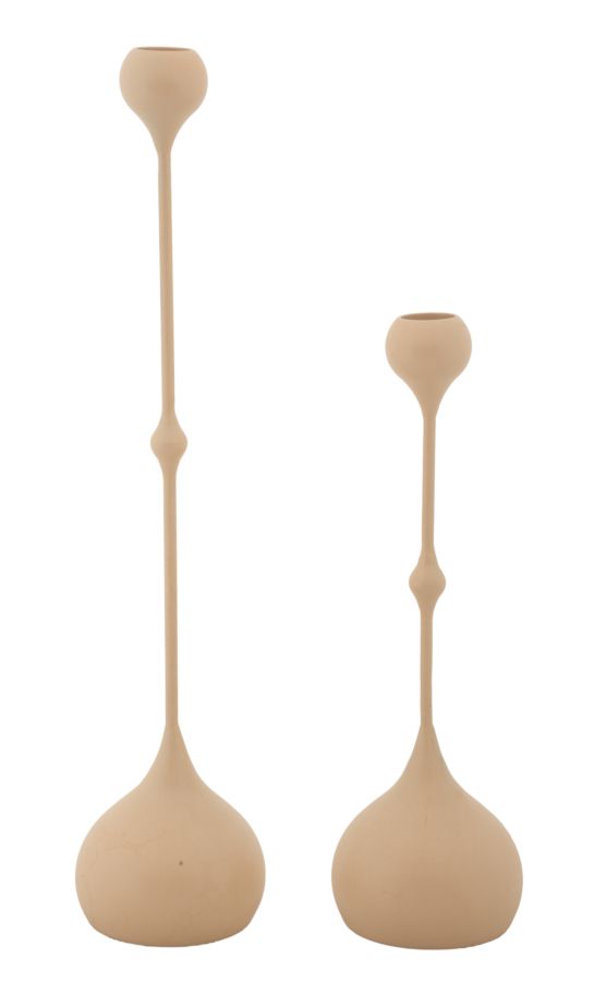 Mauro Ferretti Set Suport Lumanare Slimmy Roz 2 Bucati Cm Ø 8X26-8X35 | Aosom Romania
