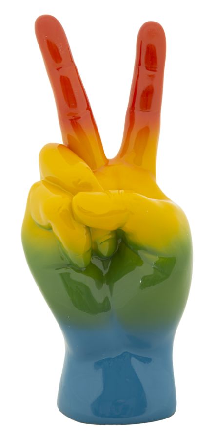 Mauro Ferretti Mână Curcubeu Cu Semnul V De Victorie, 16 X 13 X 36,5 Cm | Aosom Romania