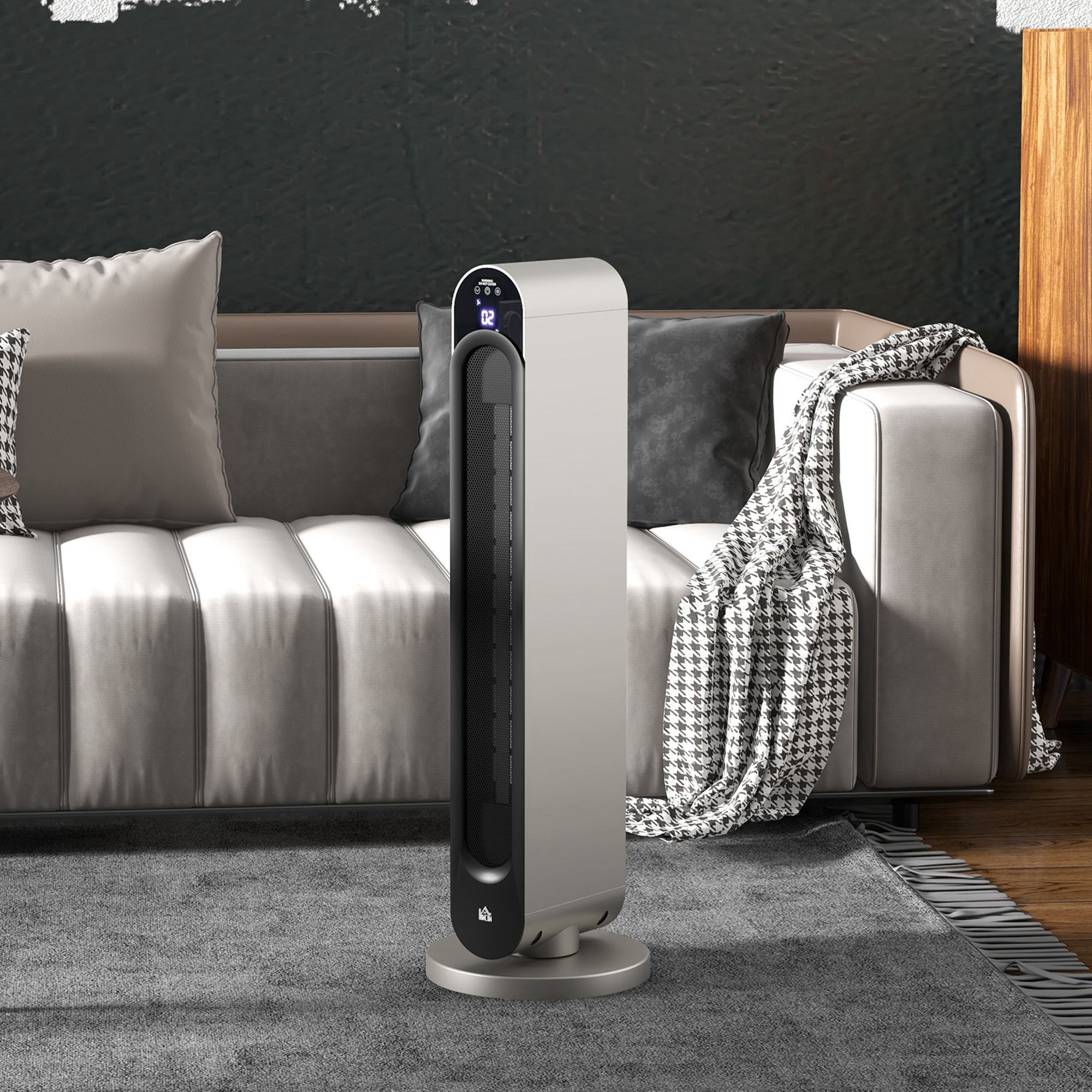 HOMCOM Heizgerät Heizlüfter 2200W Keramik Elektroheizer Heizturm mit 3 Modi günstig online kaufen