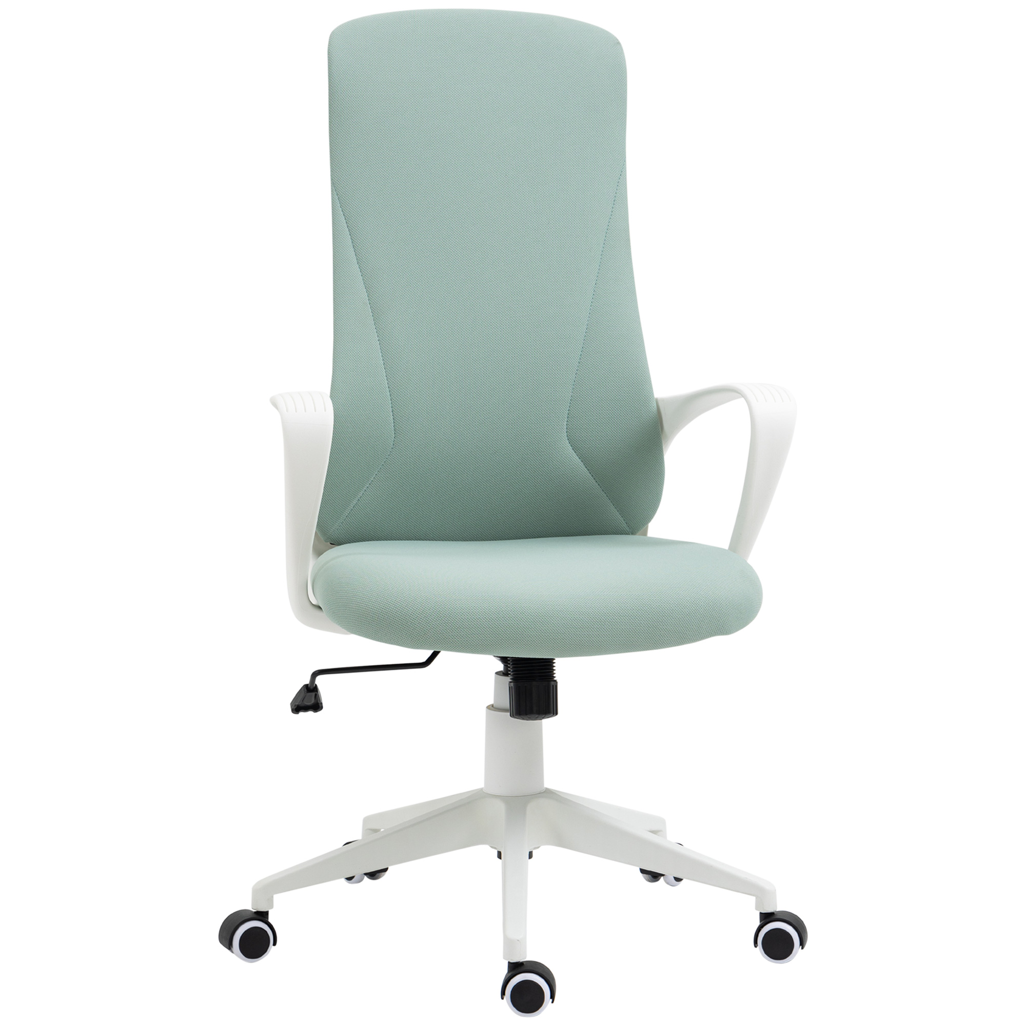 Image of Vinsetto Sedia da Ufficio Ergonomica e Imbottita con Altezza Regolabile e Dondolo, 62x56x110-119.5 cm, Verde Aosom Italy006