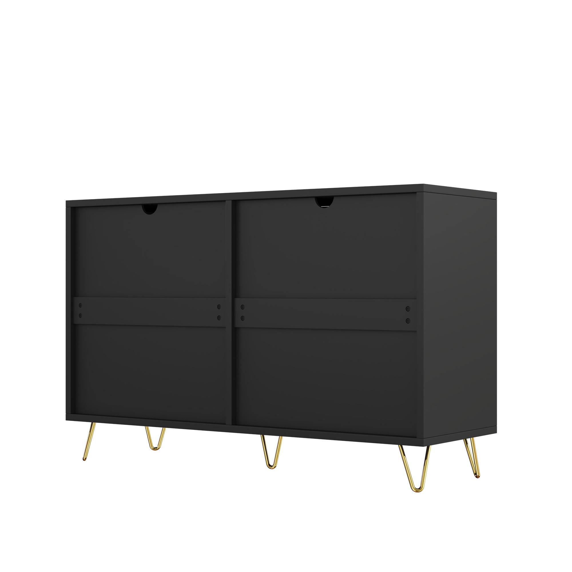 Credenza Alta Da Cucina - 120 X 40 X 180 Cm - Con Ripiani Regolabili 2 Cassetti 3 Ante Led Mdf Pb Bianco