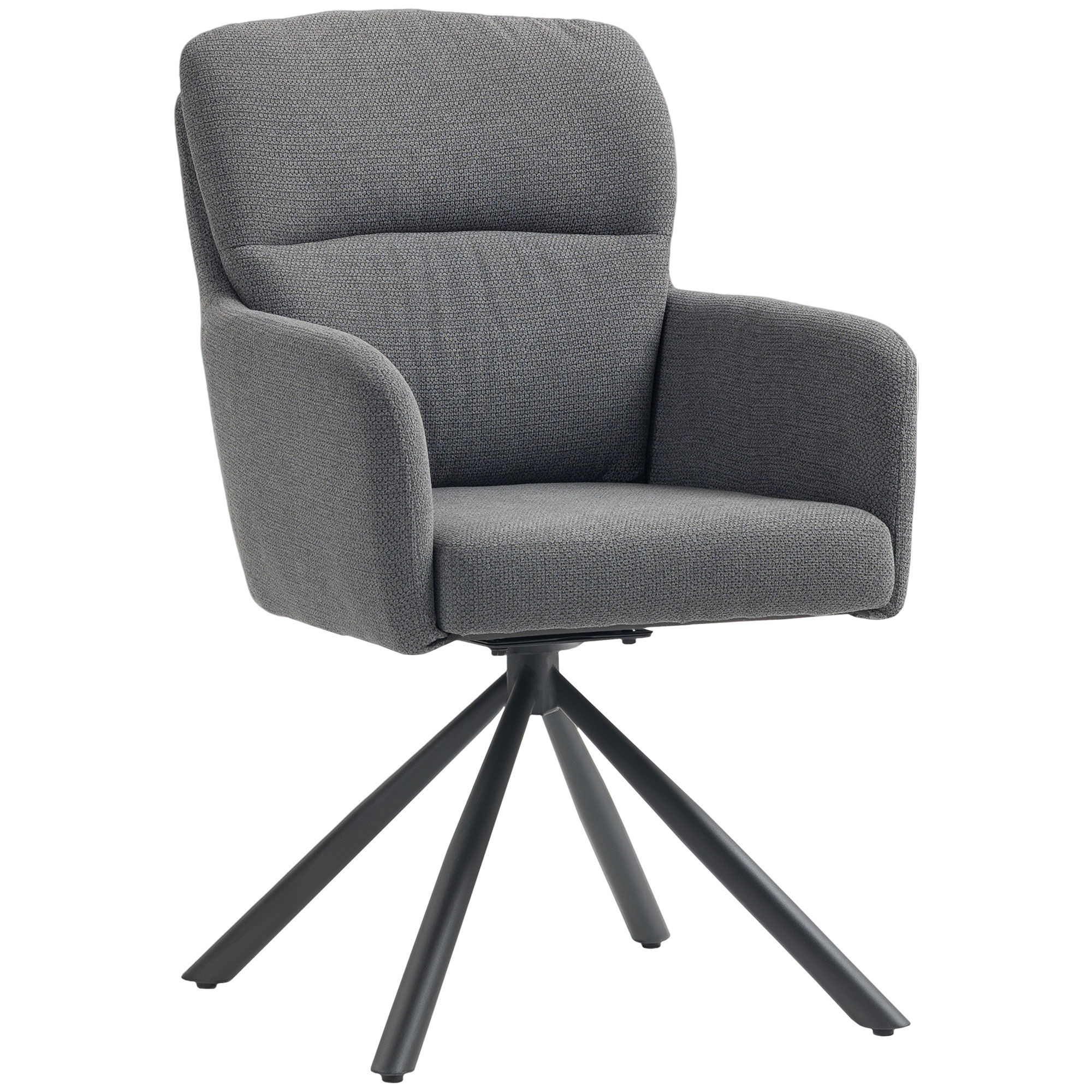 HOMCOM Esszimmerstuhl 360° Drehbar Küchenstuhl mit Leinenbezug, Ergonomisch günstig online kaufen
