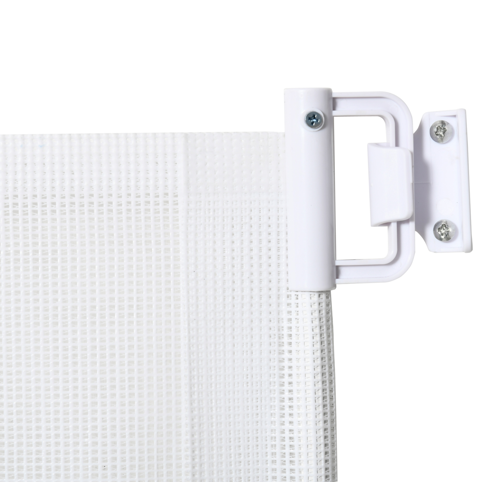 Trepivärav 115 cm, koerte turvavärav, trepikaitse, turvavahesein, sissetõmmatav trepivärav, rullkardin, plastik, valge