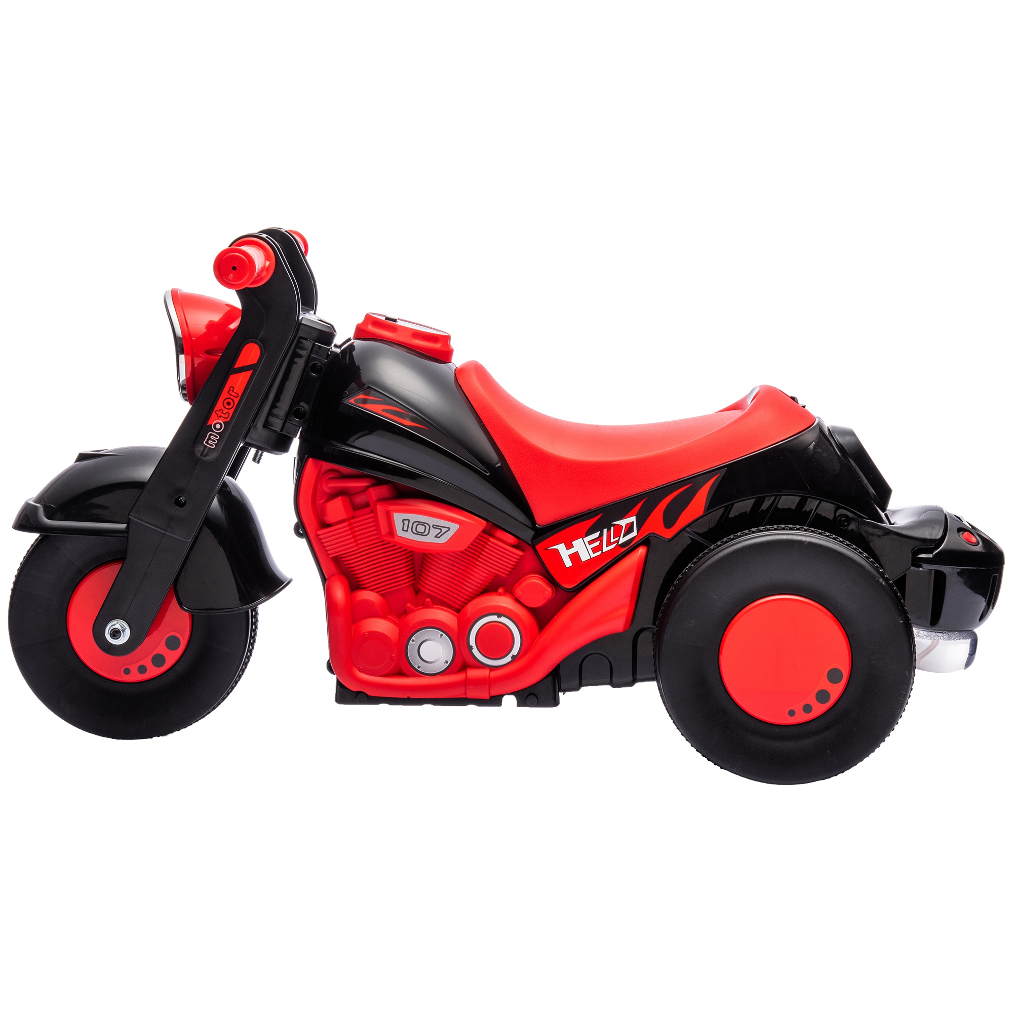 AIYAPLAY Foot To Floor Sliding Kids Ride On Car with Music, Bubble, for Toddler from 2 to 5 Years Old Black 7