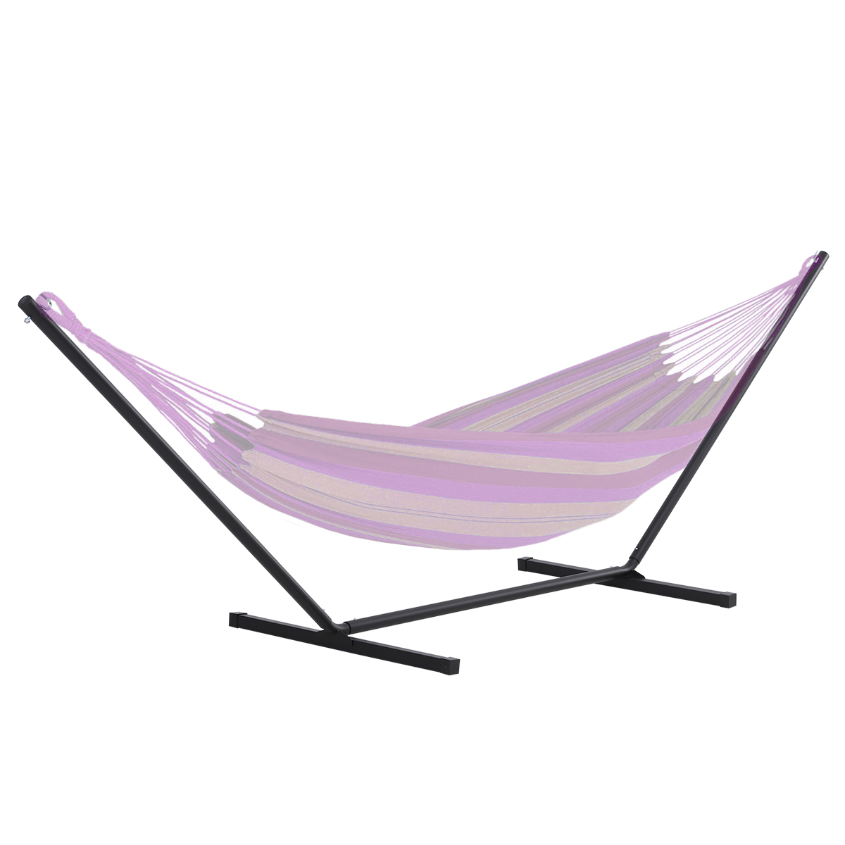 Outsunny Hängemattengestell für Hängematten 360 x 92 x 115 cm Metall mit Ha günstig online kaufen
