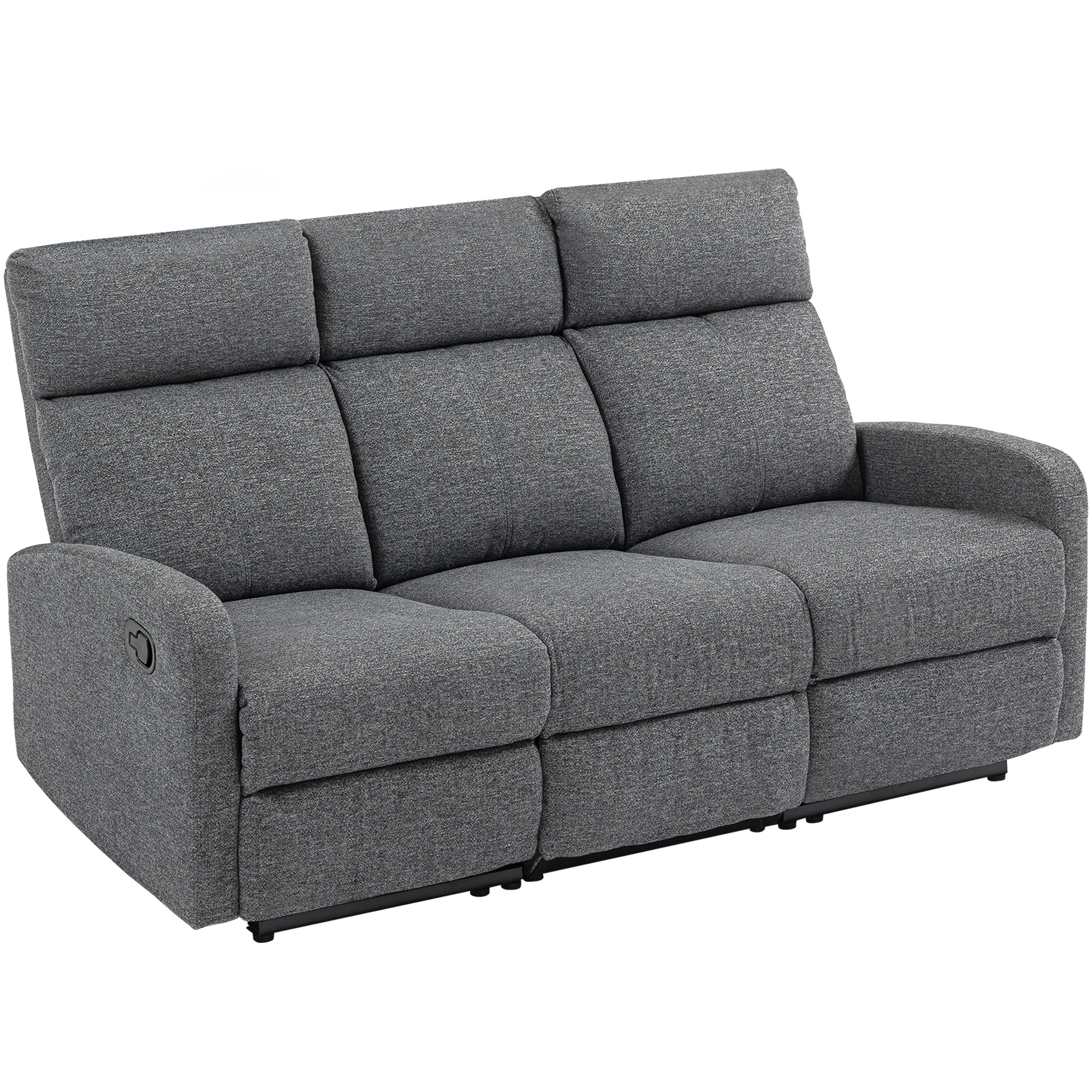 HOMCOM 3-Sitzer-Sofa aus Samt mit unabhängiger Neigefunktion bis 145°, Gepo günstig online kaufen