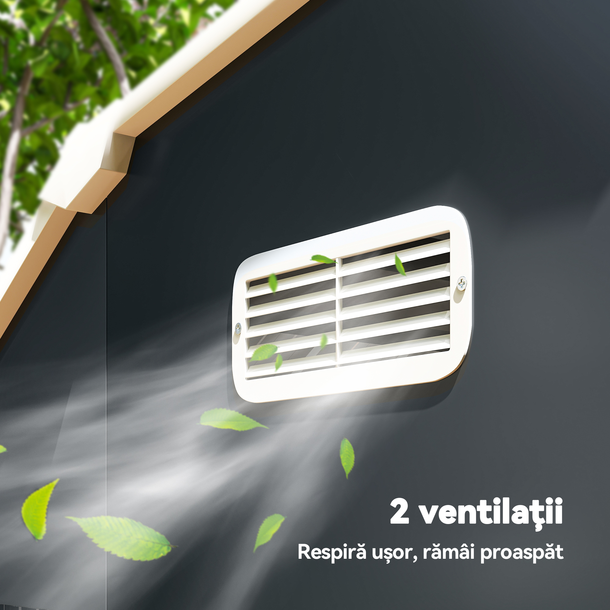  Magazie pentru unelte cu rafturi reglabile si 2 ferestre, din otel zincat, 238x132x198.5 cm, gri inchis [6]