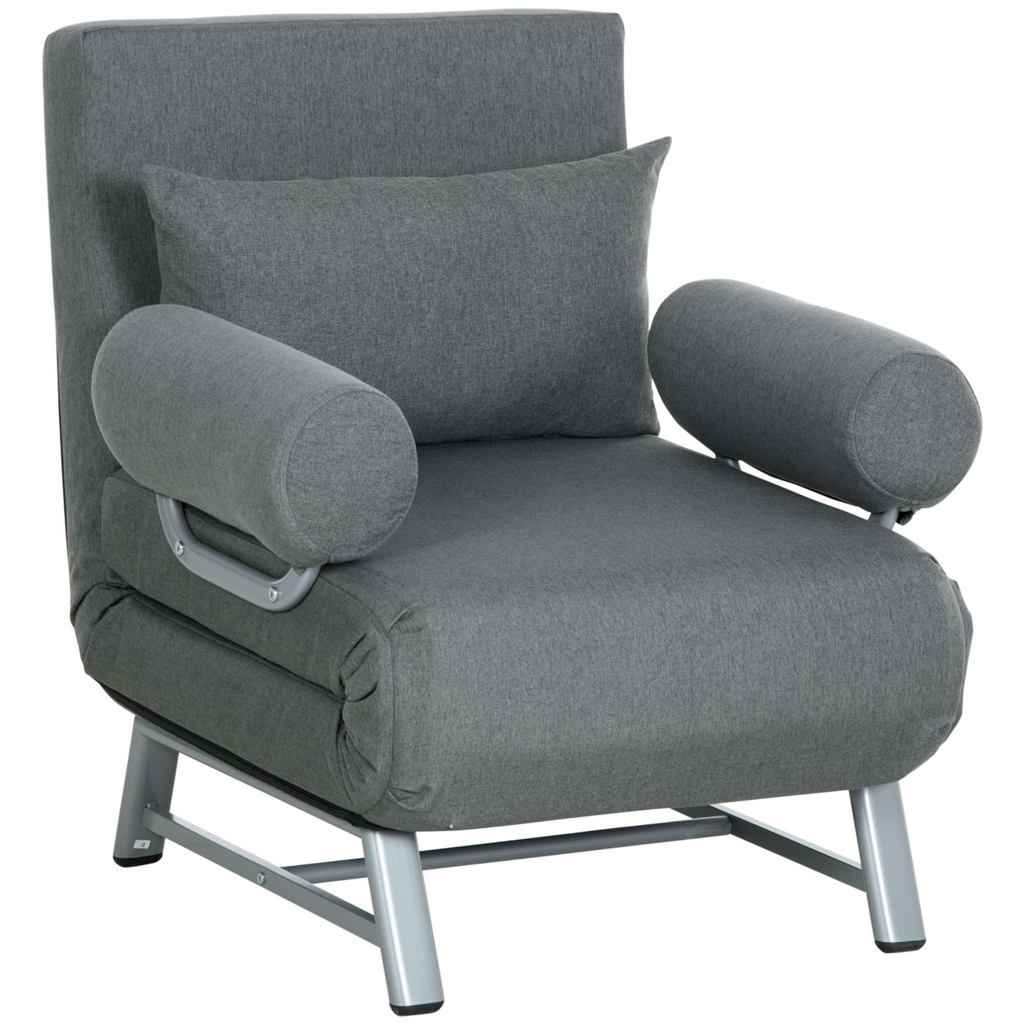 HOMCOM 3 in 1 Schlafsessel, Schlafsofa mit Bettfunktion, Zierkissen, klappb günstig online kaufen