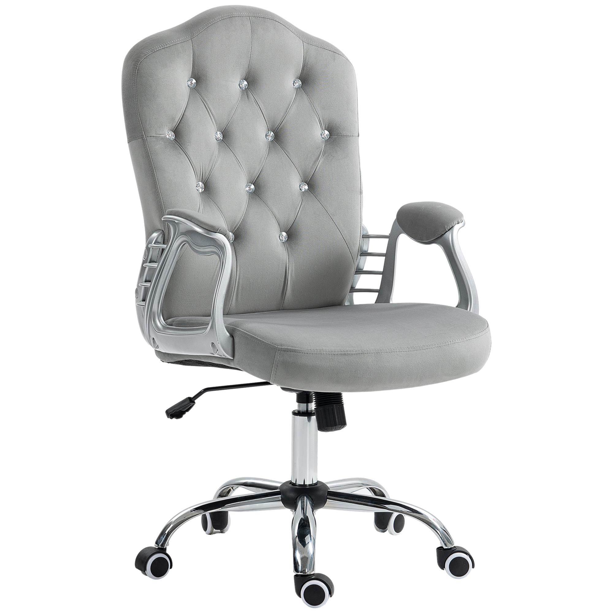 HOMCOM Bürosessel Kunstleder ergonomischer Schreibtischstuhl höhenverstellb günstig online kaufen