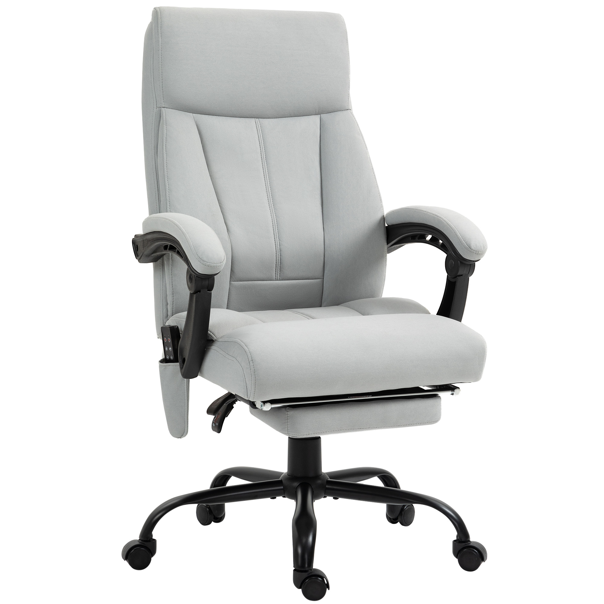 Vinsetto Massage Bürostuhl mit Liegefunktion ergonomischer Schreibtischstuh günstig online kaufen