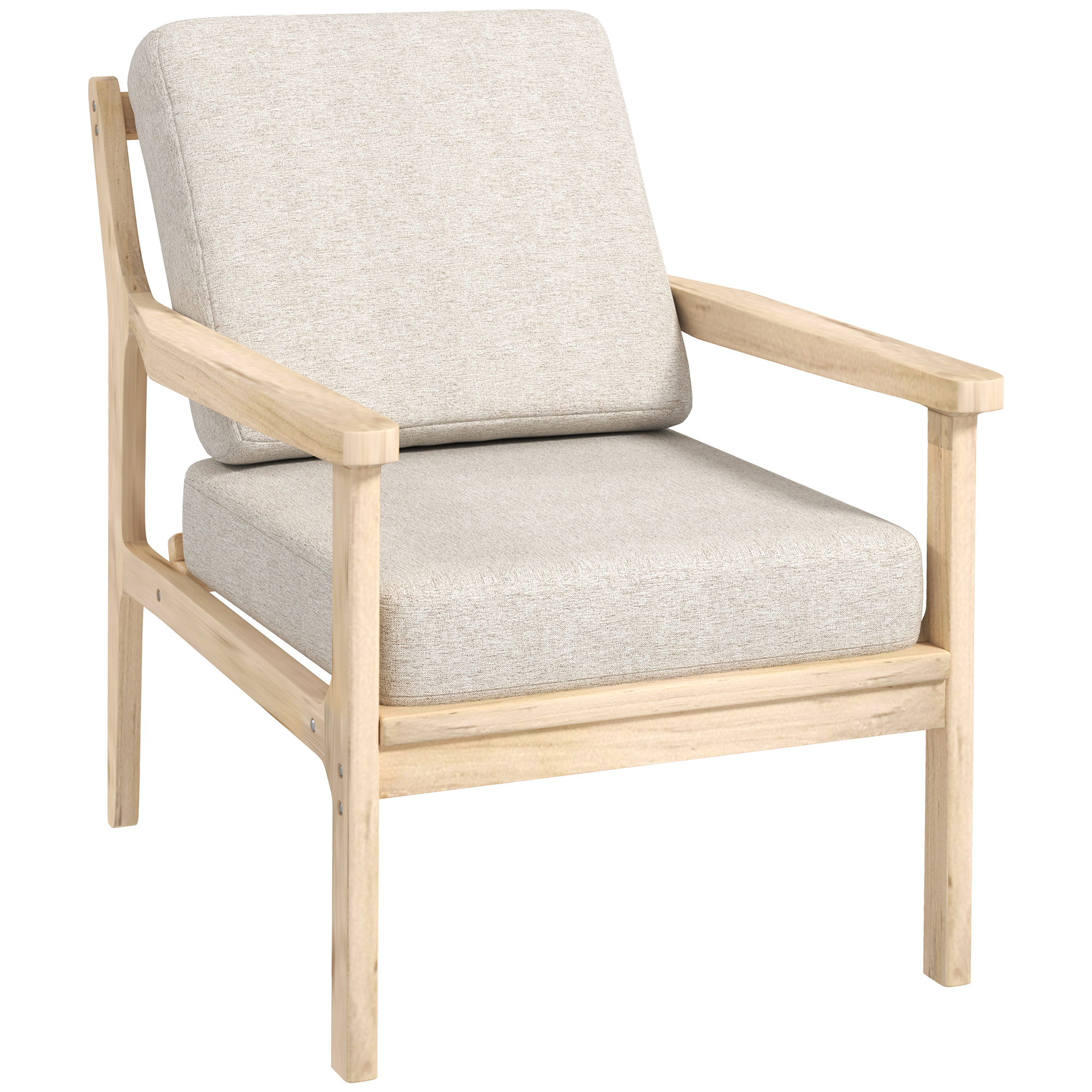 HOMCOM Sessel Loungesessel mit Leinenoptik, Armlehne, Gepolstert Relaxsesse günstig online kaufen